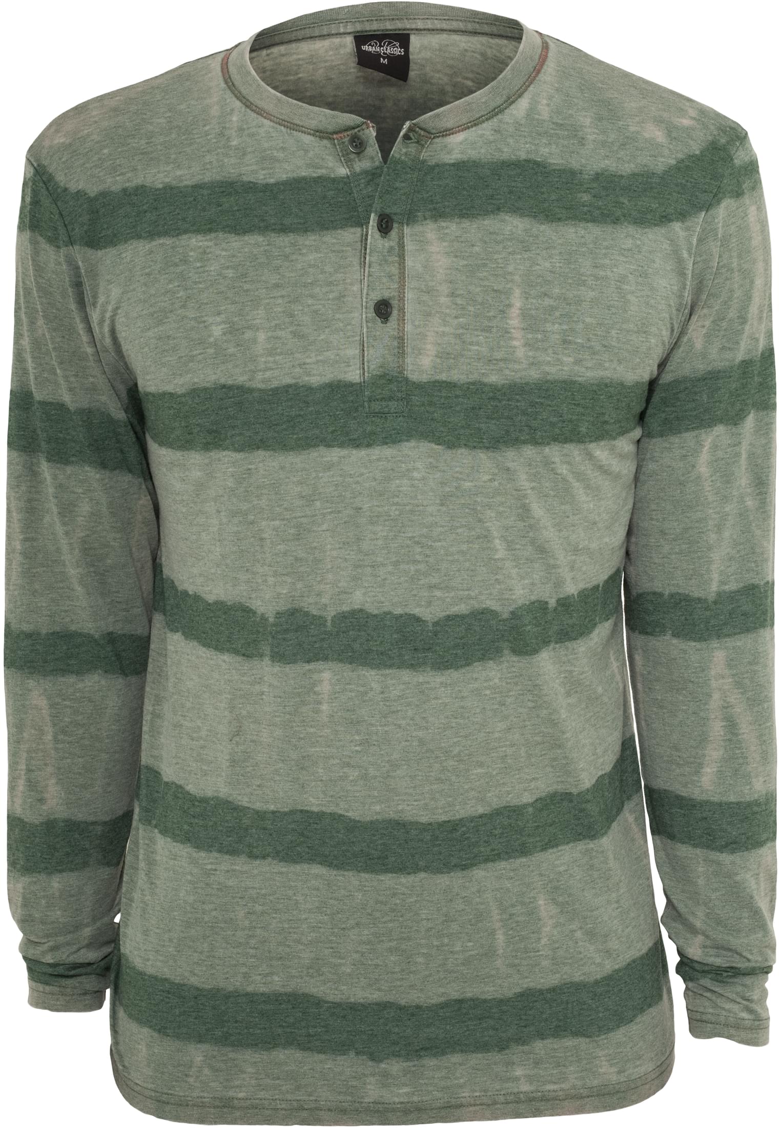 Fantasy Stripe Burnout L/S Henley | green