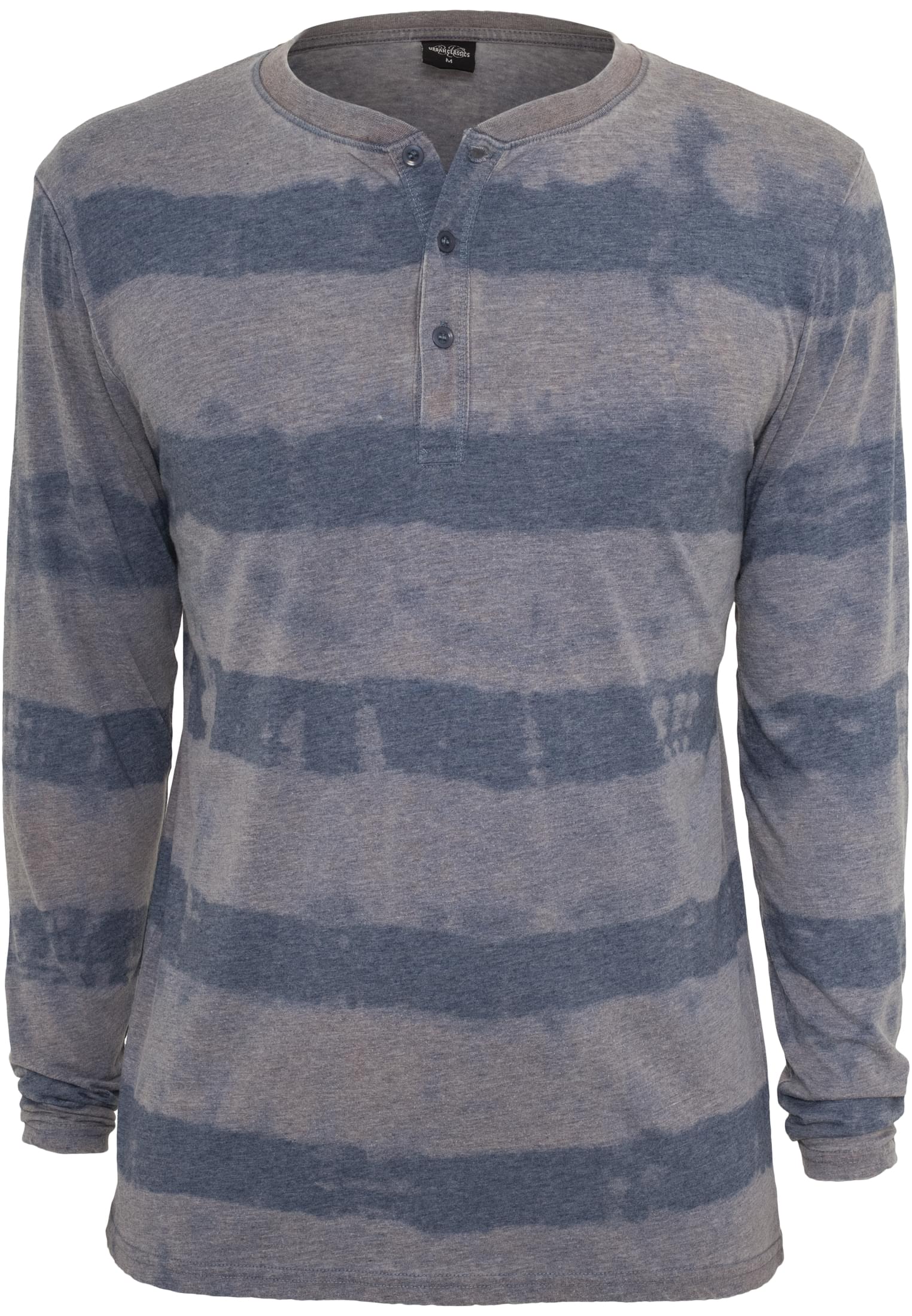 Fantasy Stripe Burnout L/S Henley | denimblue