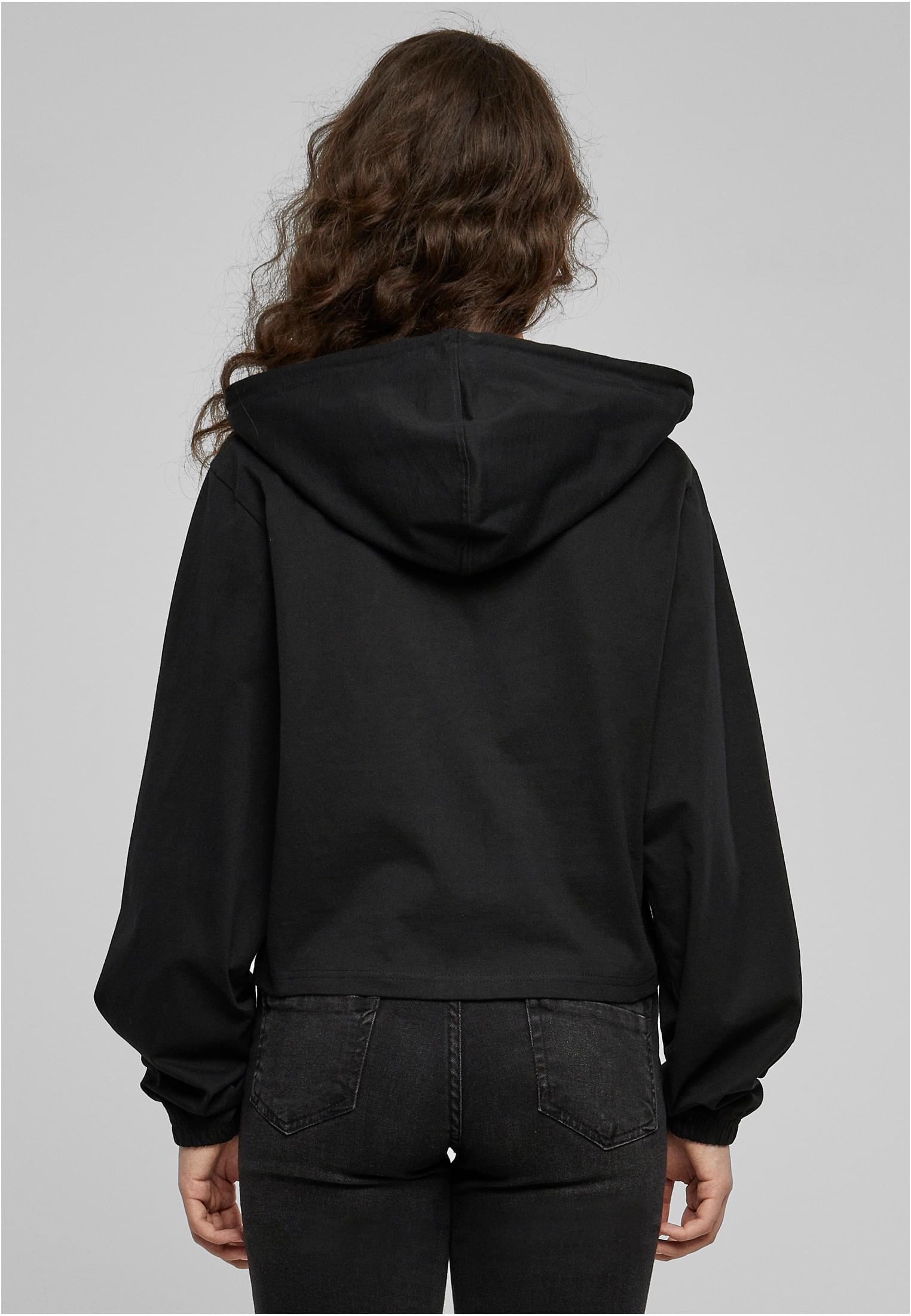 Ladies Heavy Short Hoody | black