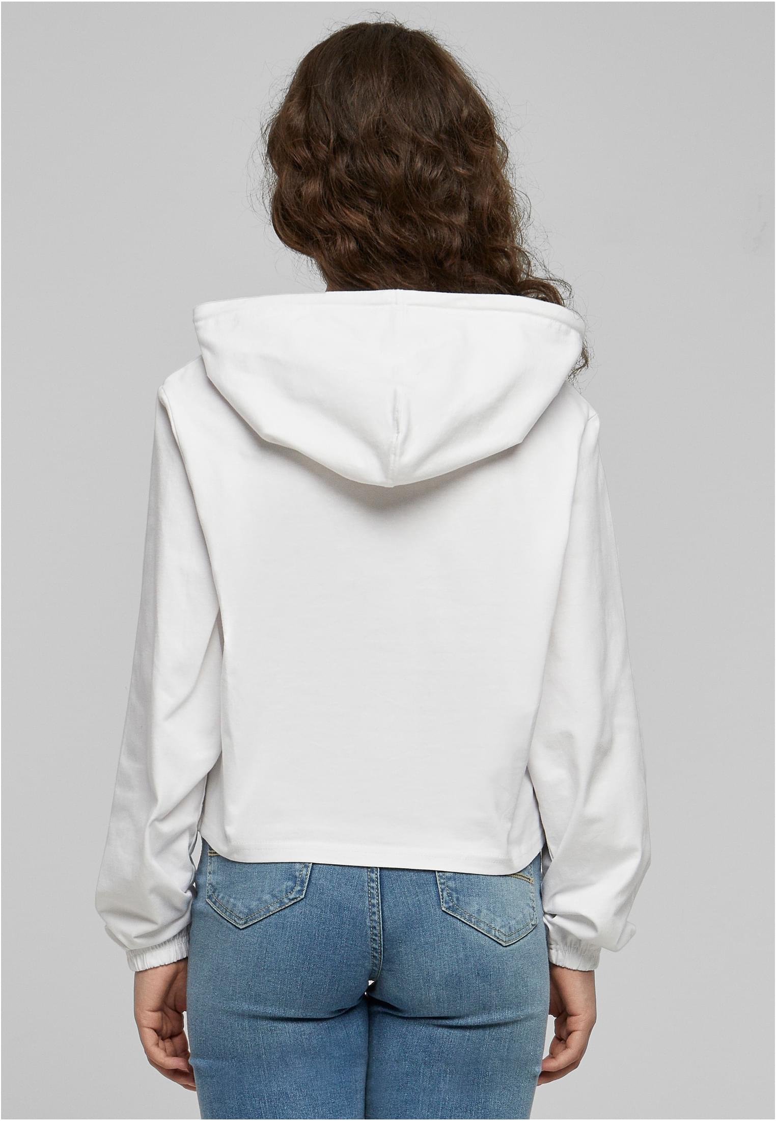 Ladies Heavy Short Hoody | white