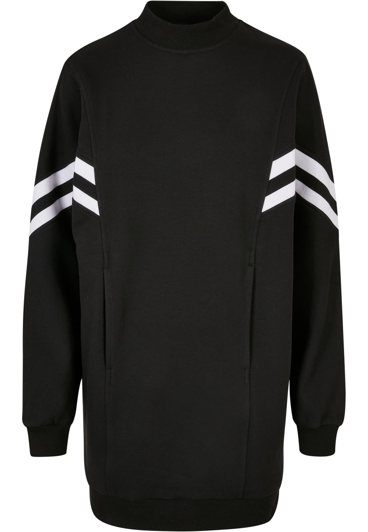 Ladies Oversized College Sweat Dress | black