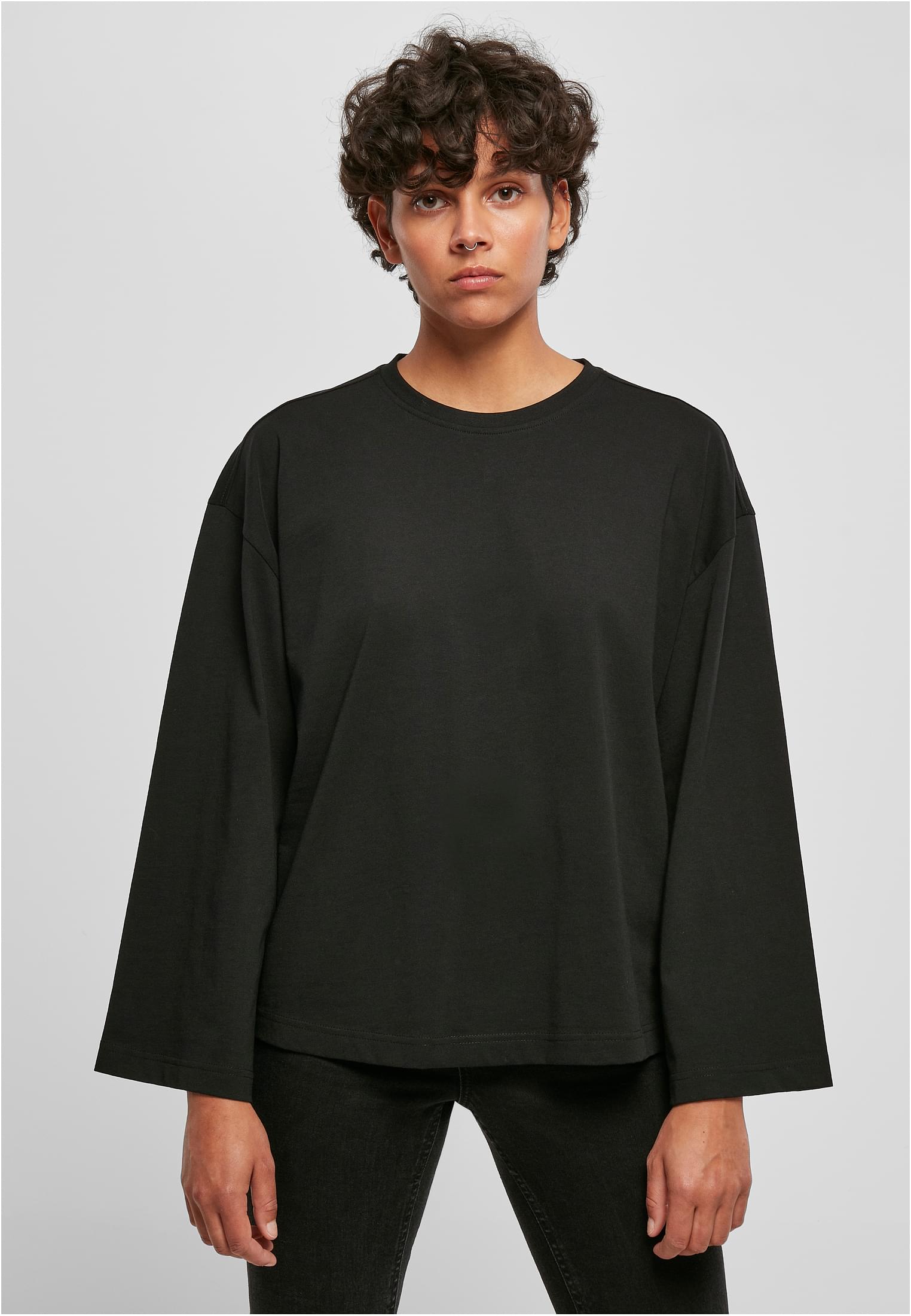 Ladies Organic Oversized Wide Longsleeve | black