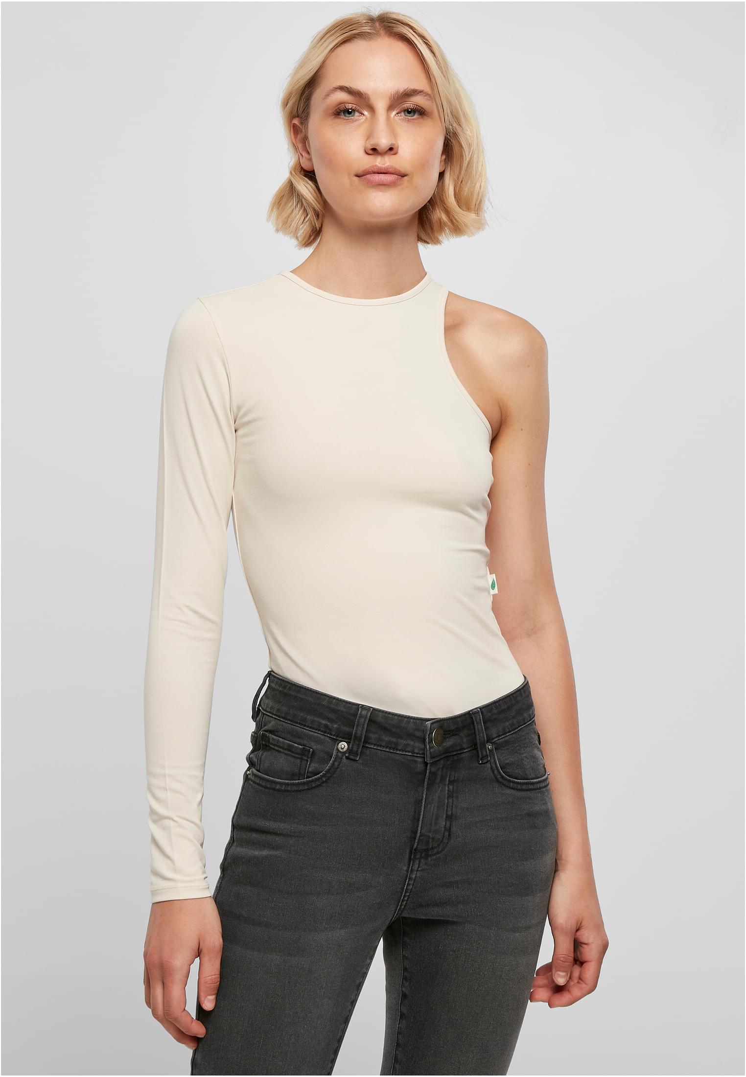 Ladies Organic Stretch Asymmetric Body | whitesand