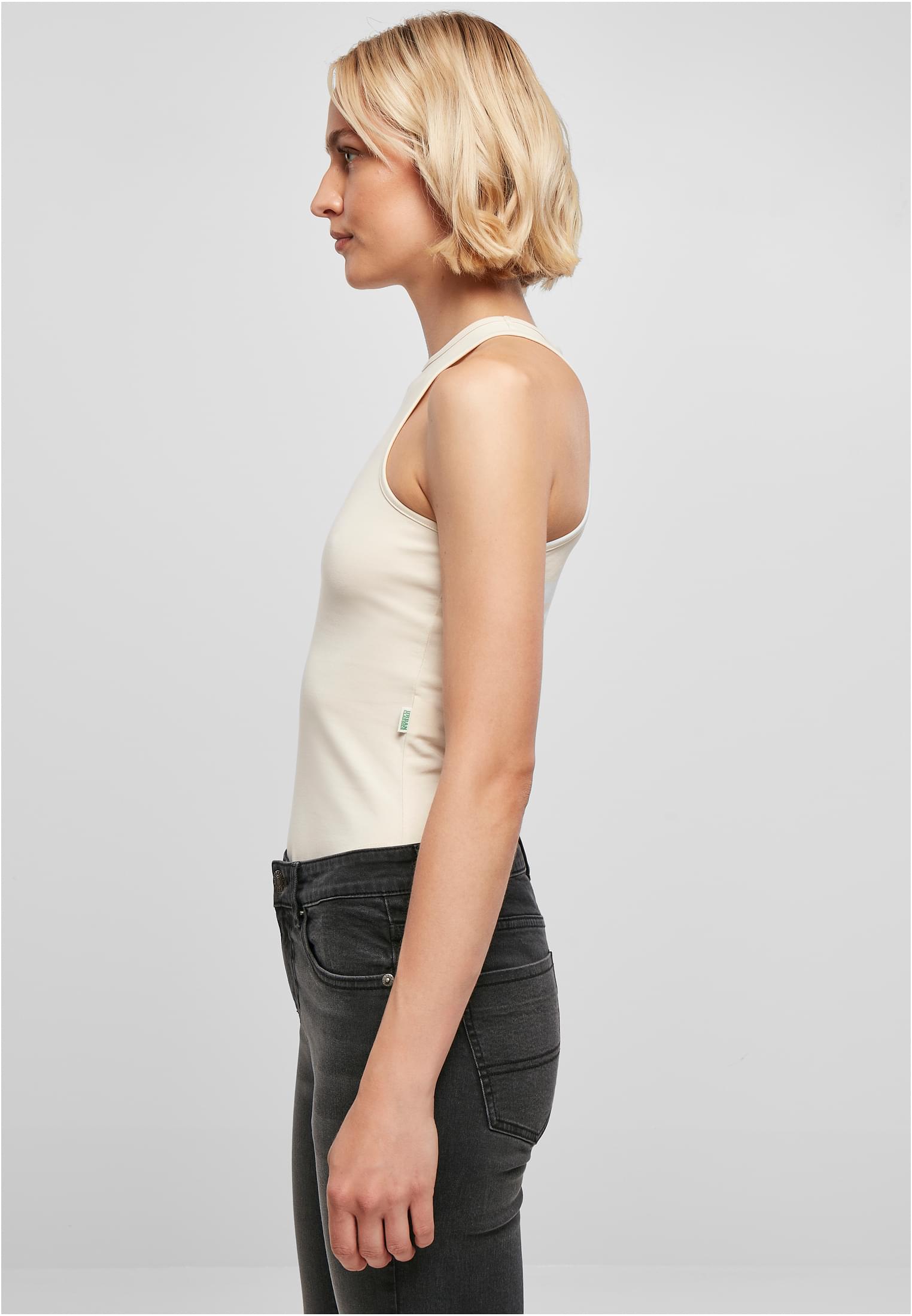 Ladies Organic Stretch Asymmetric Body | whitesand