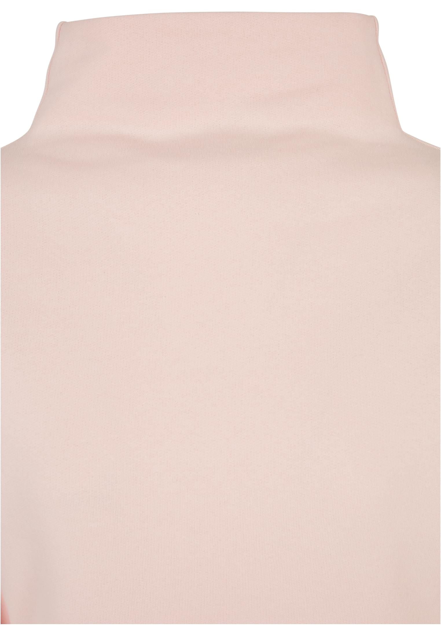 Ladies Organic Short High Neck Crew | pink