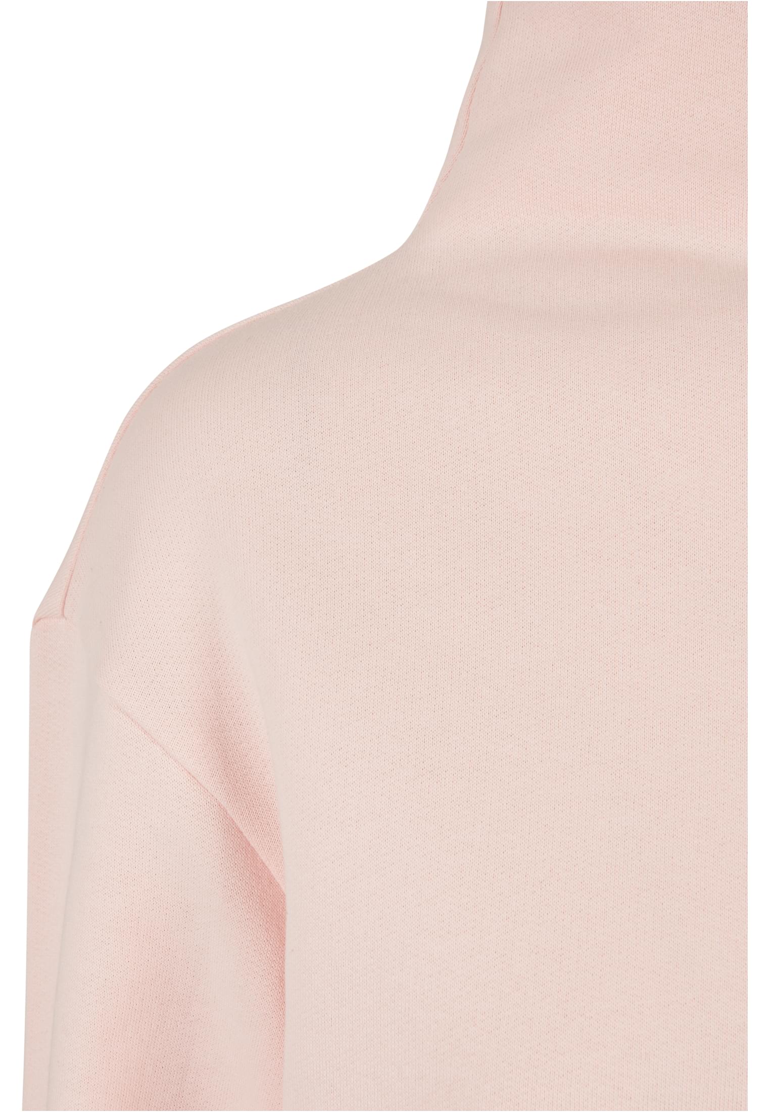 Ladies Organic Short High Neck Crew | pink