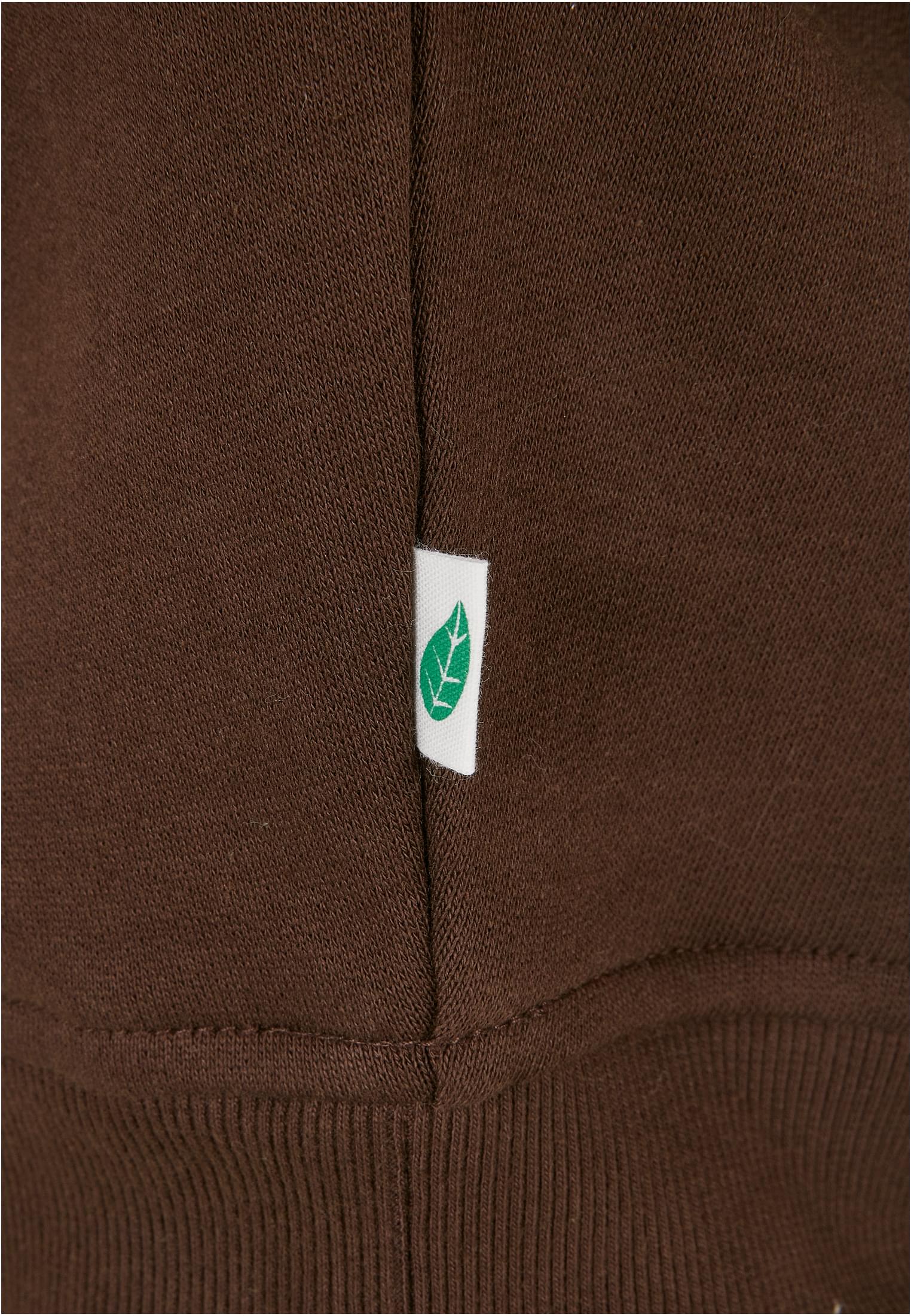 Ladies Organic Short High Neck Crew | brown