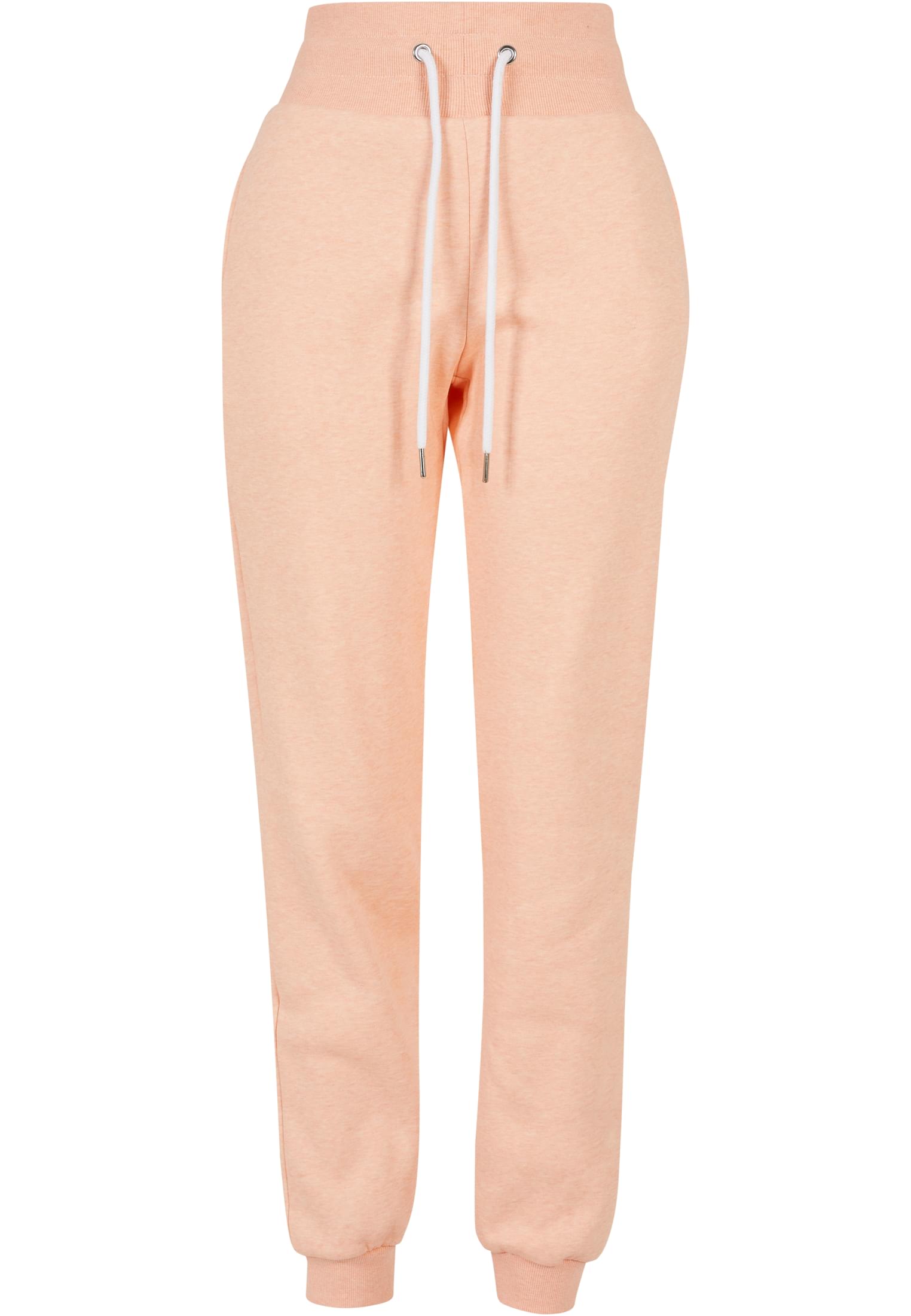 Ladies High Waist Color Melange Sweat Pants | papaya melange