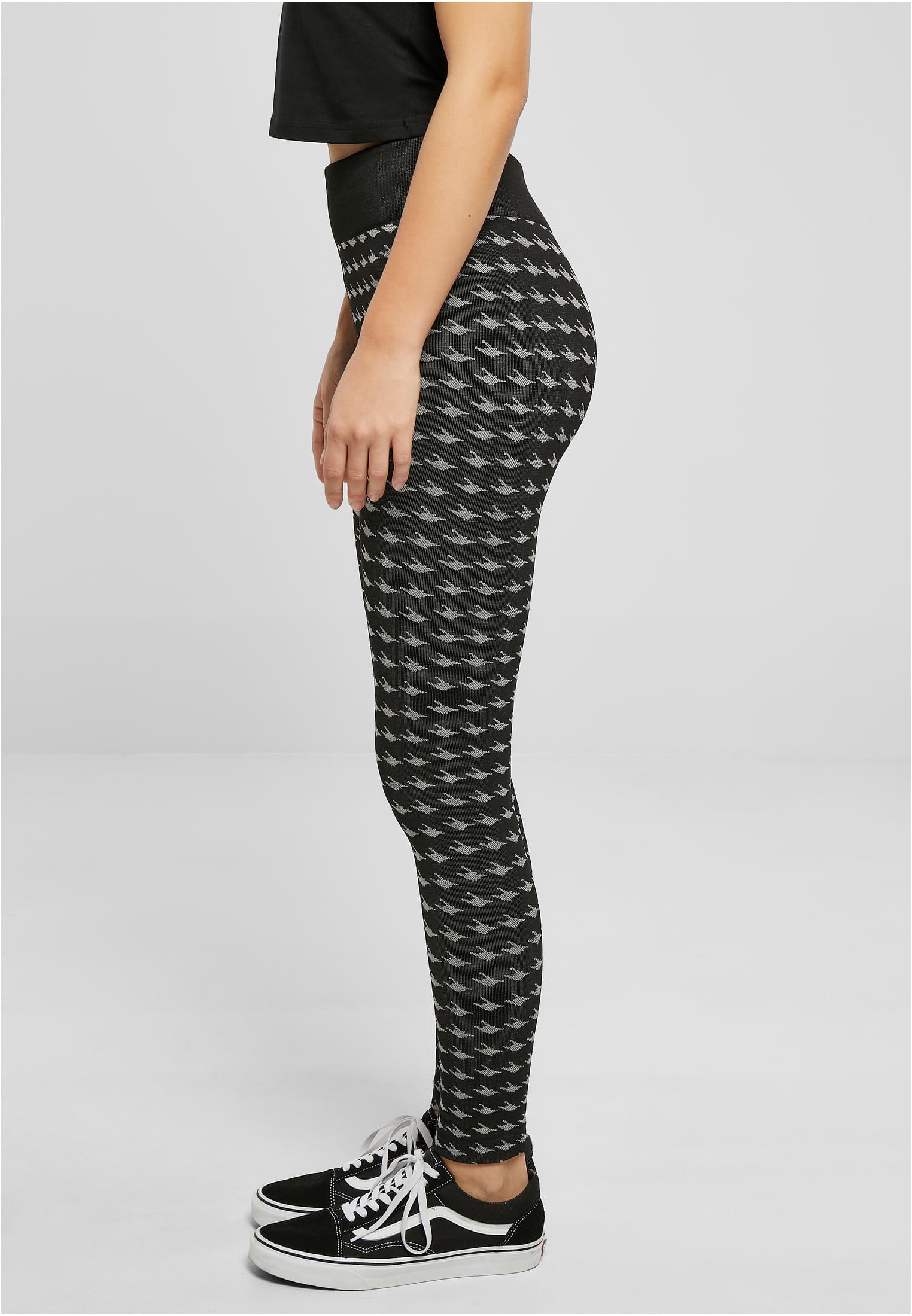 Ladies Seamless Heritage Leggings | blackhoundstooth