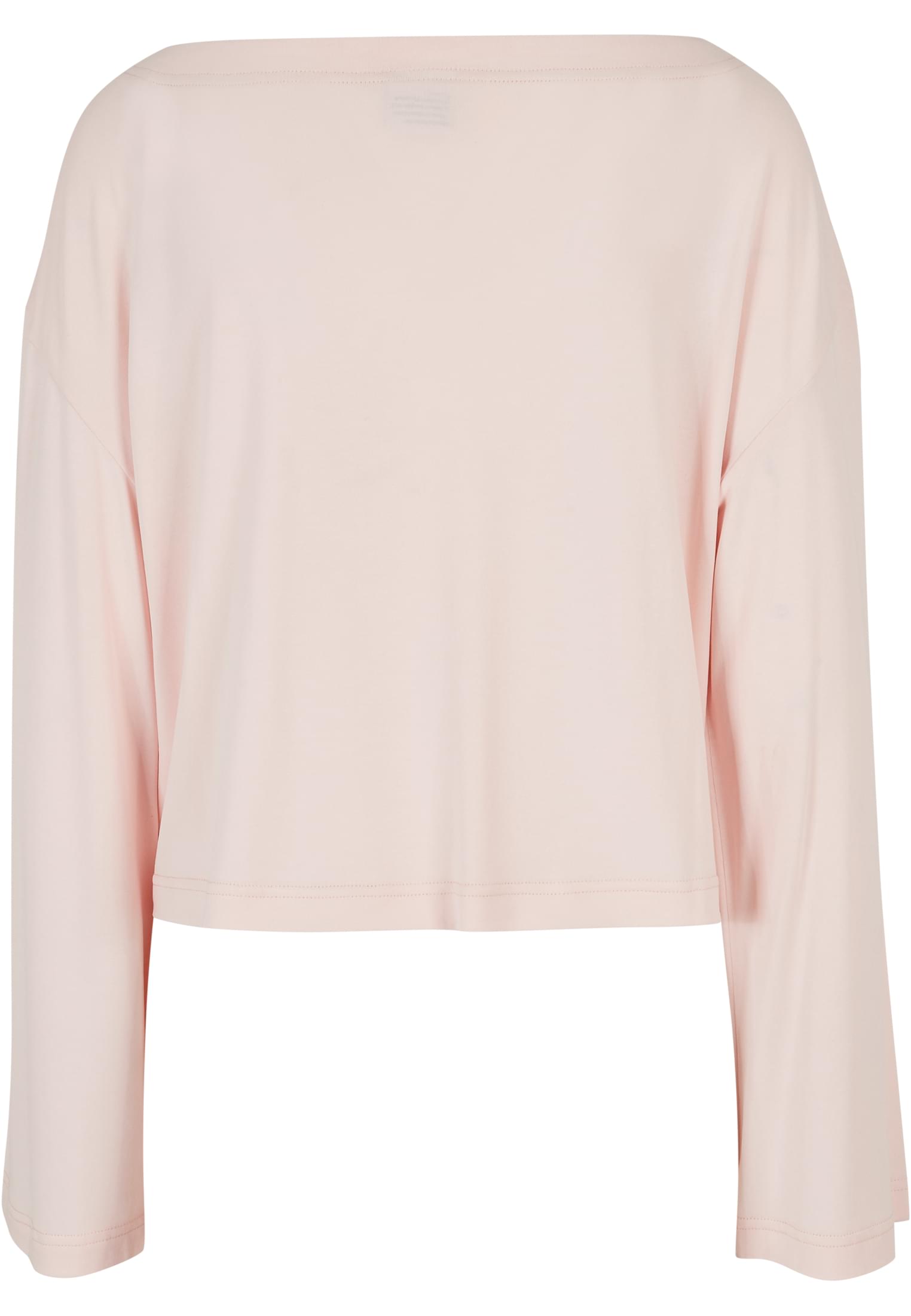 Ladies Short Modal Bateau Necklinie Longsleeve | pink