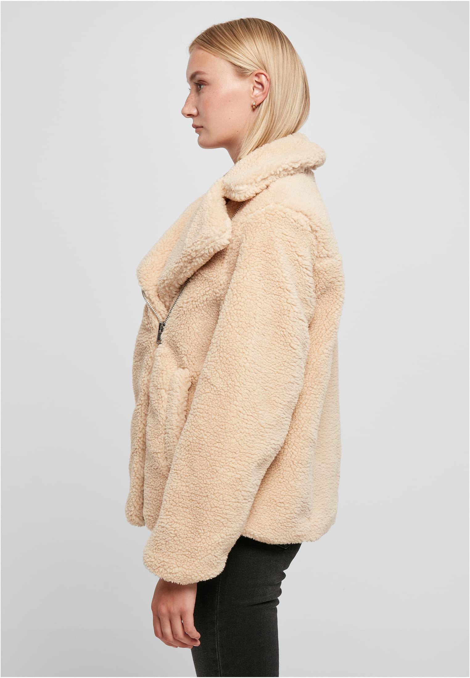 Ladies Sherpa Biker Jacket | unionbeige