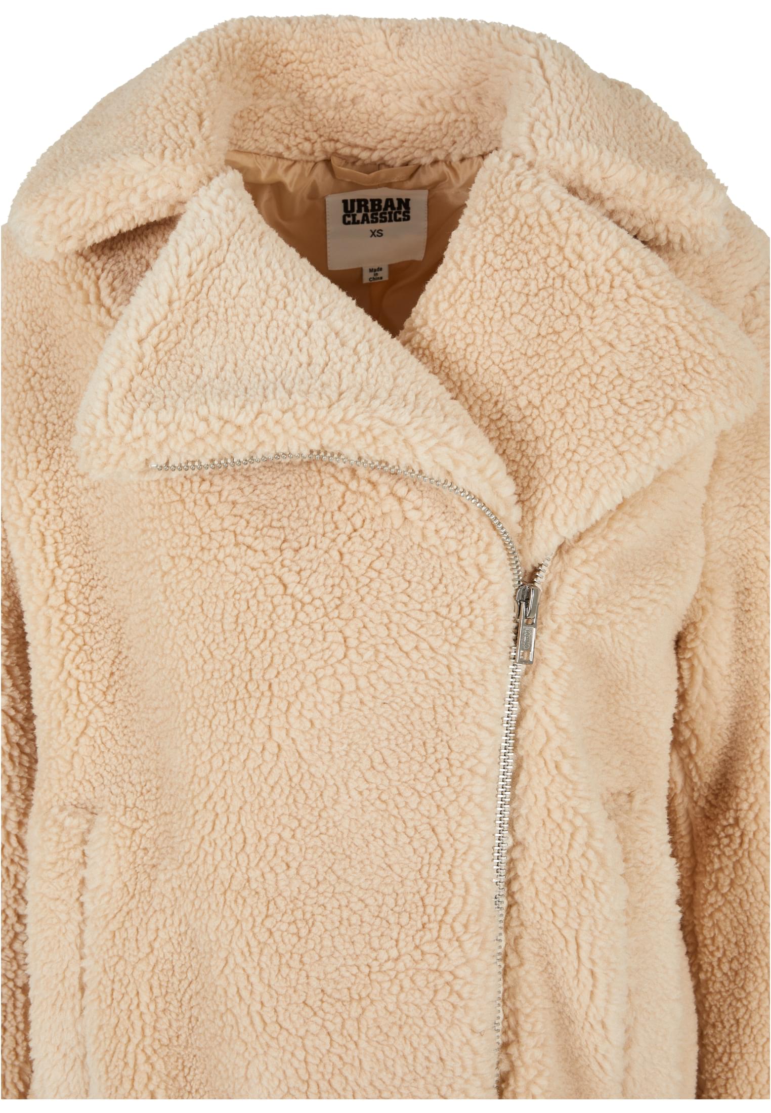 Ladies Sherpa Biker Jacket | unionbeige