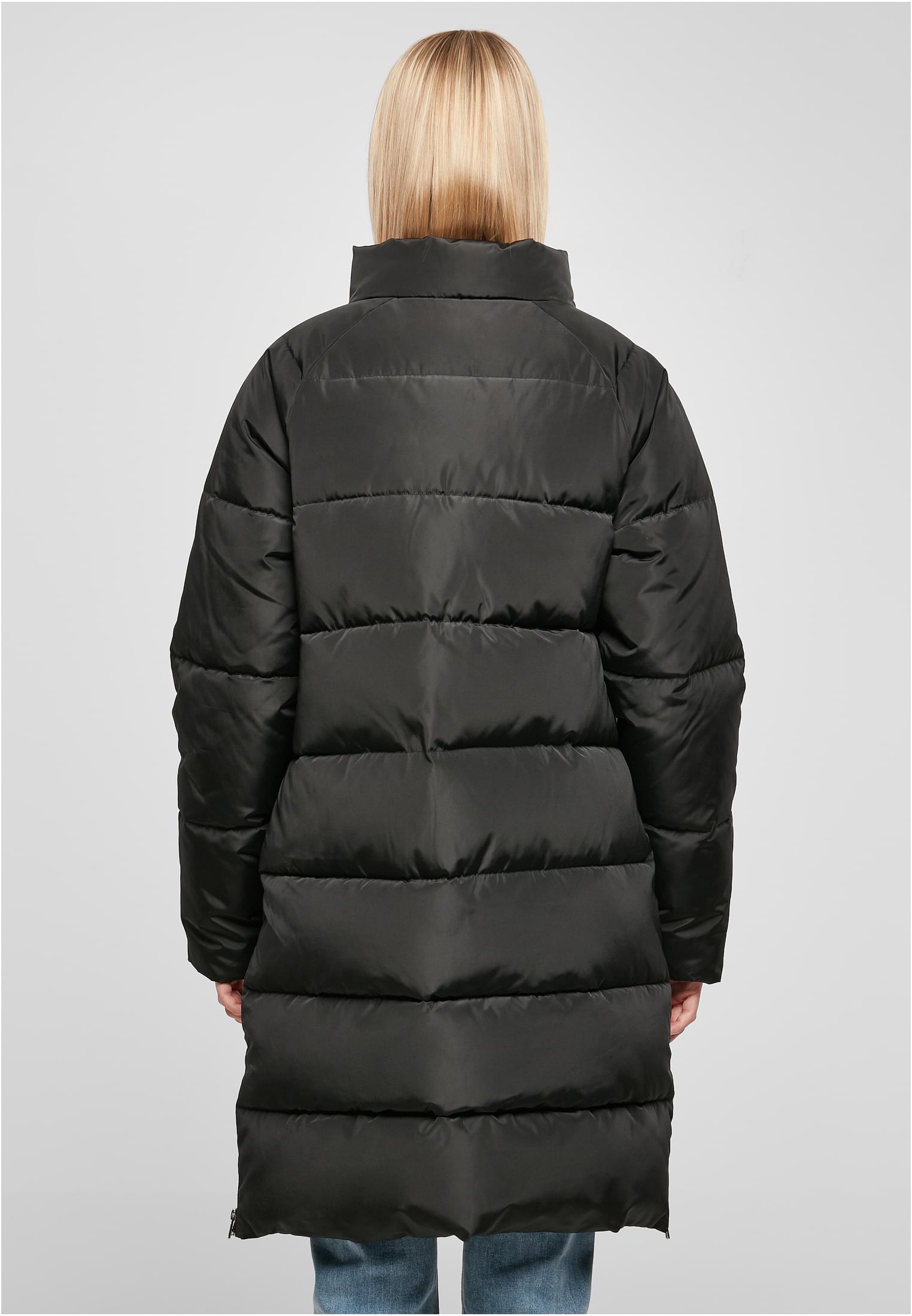 Ladies High Neck Puffer Coat | black