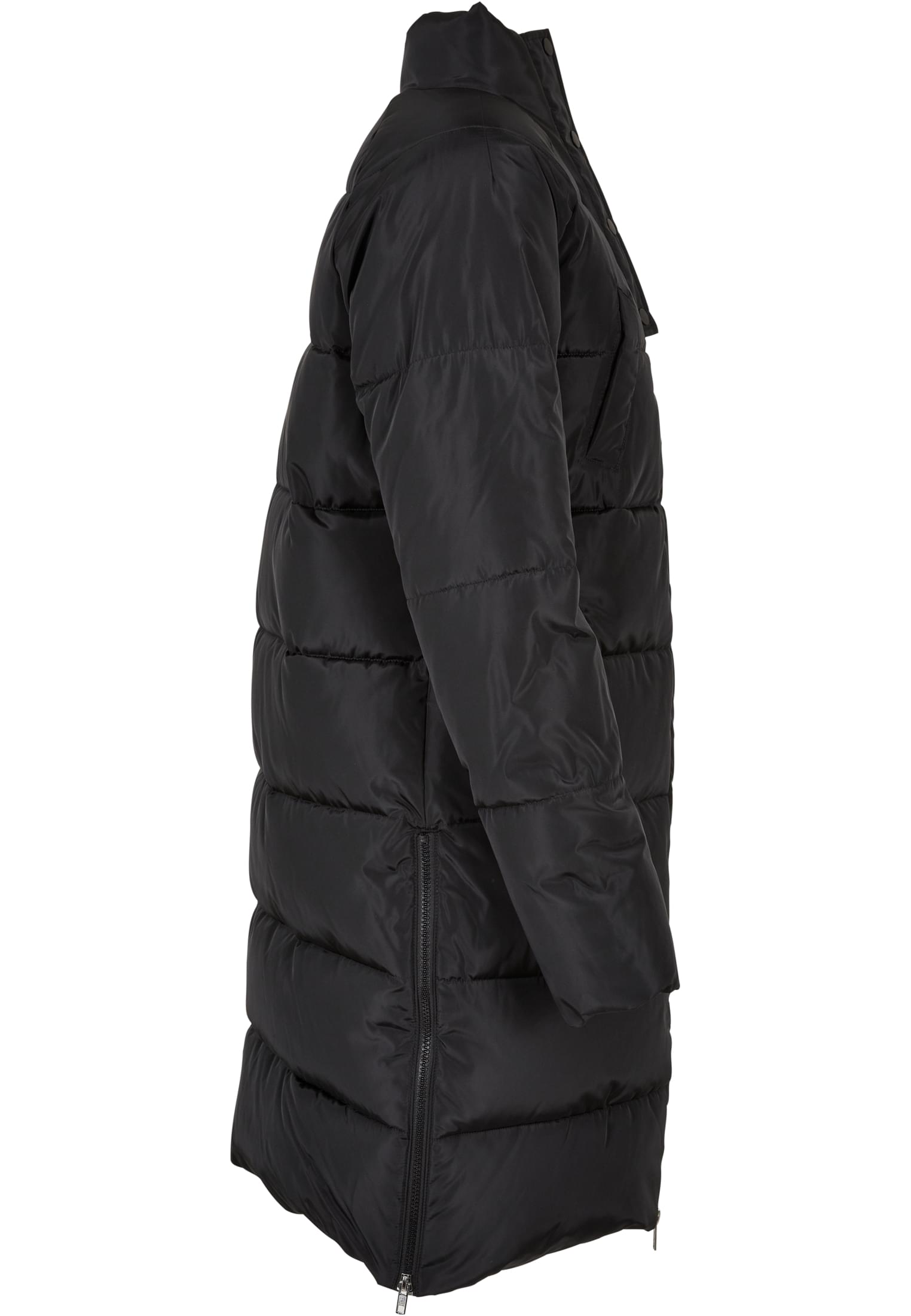 Ladies High Neck Puffer Coat | black