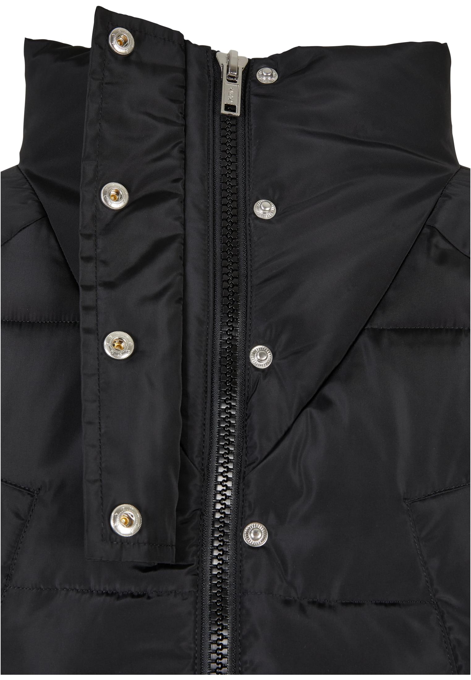 Ladies High Neck Puffer Coat | black