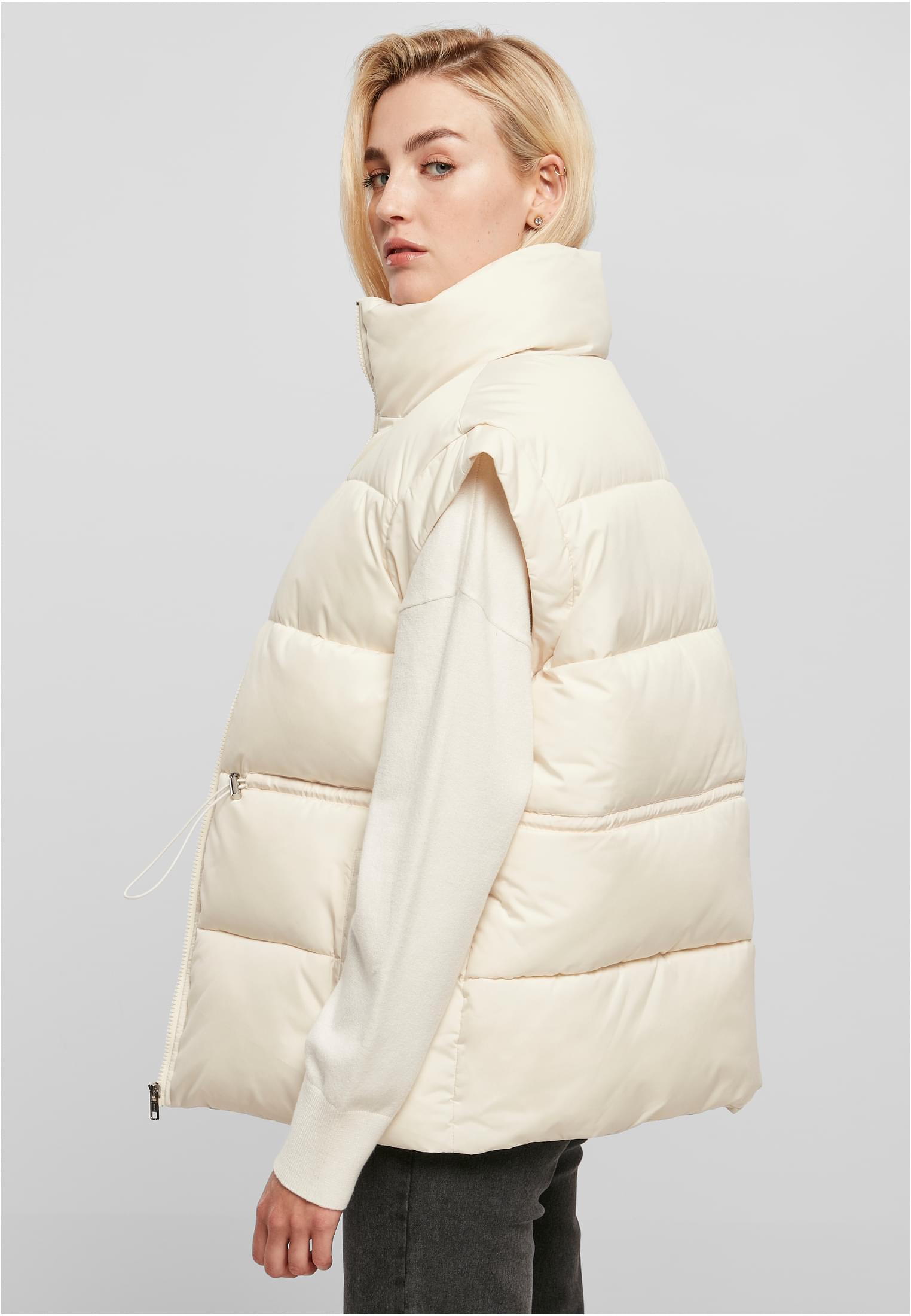 Ladies Waisted Puffer Vest | whitesand