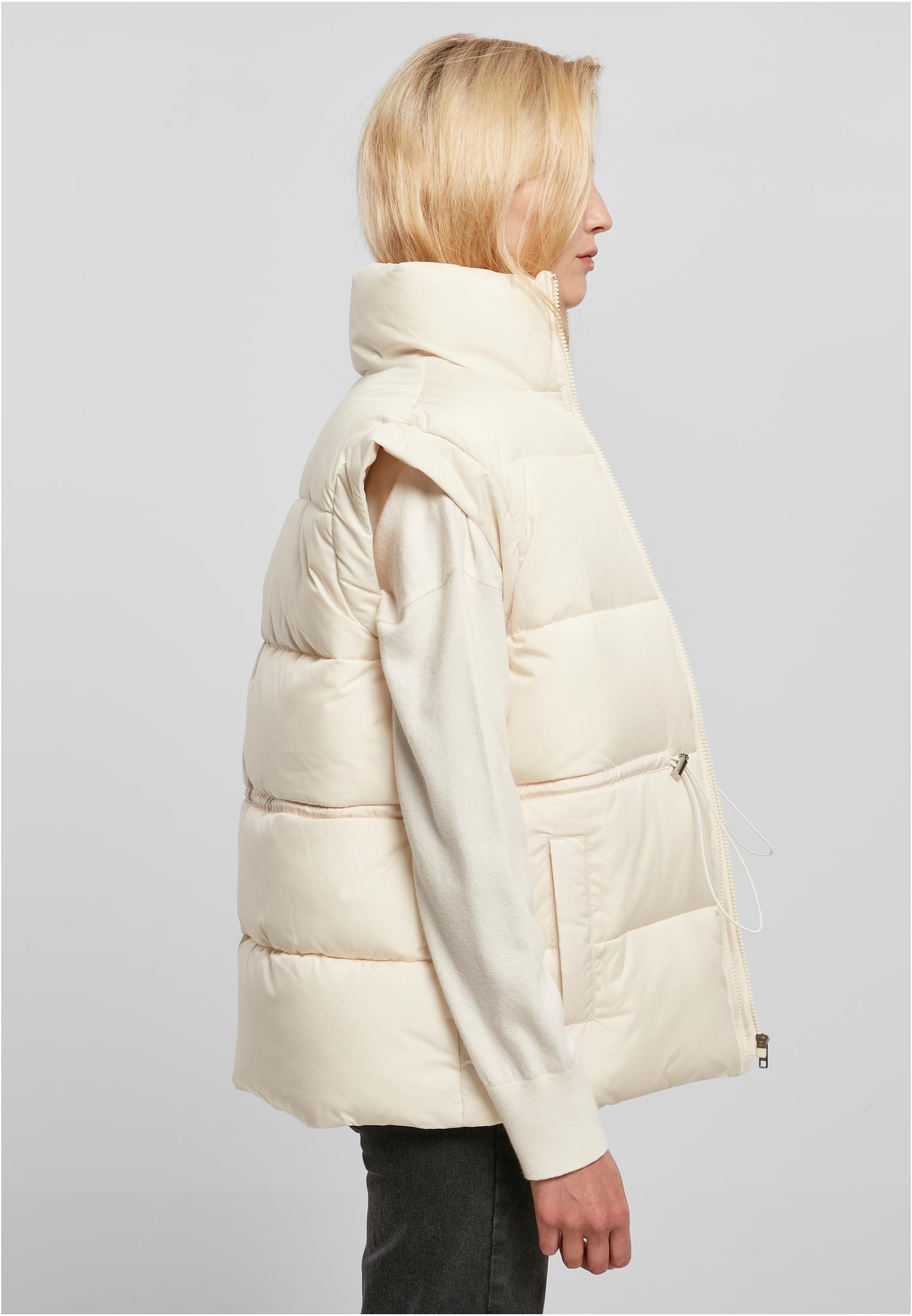 Ladies Waisted Puffer Vest | whitesand