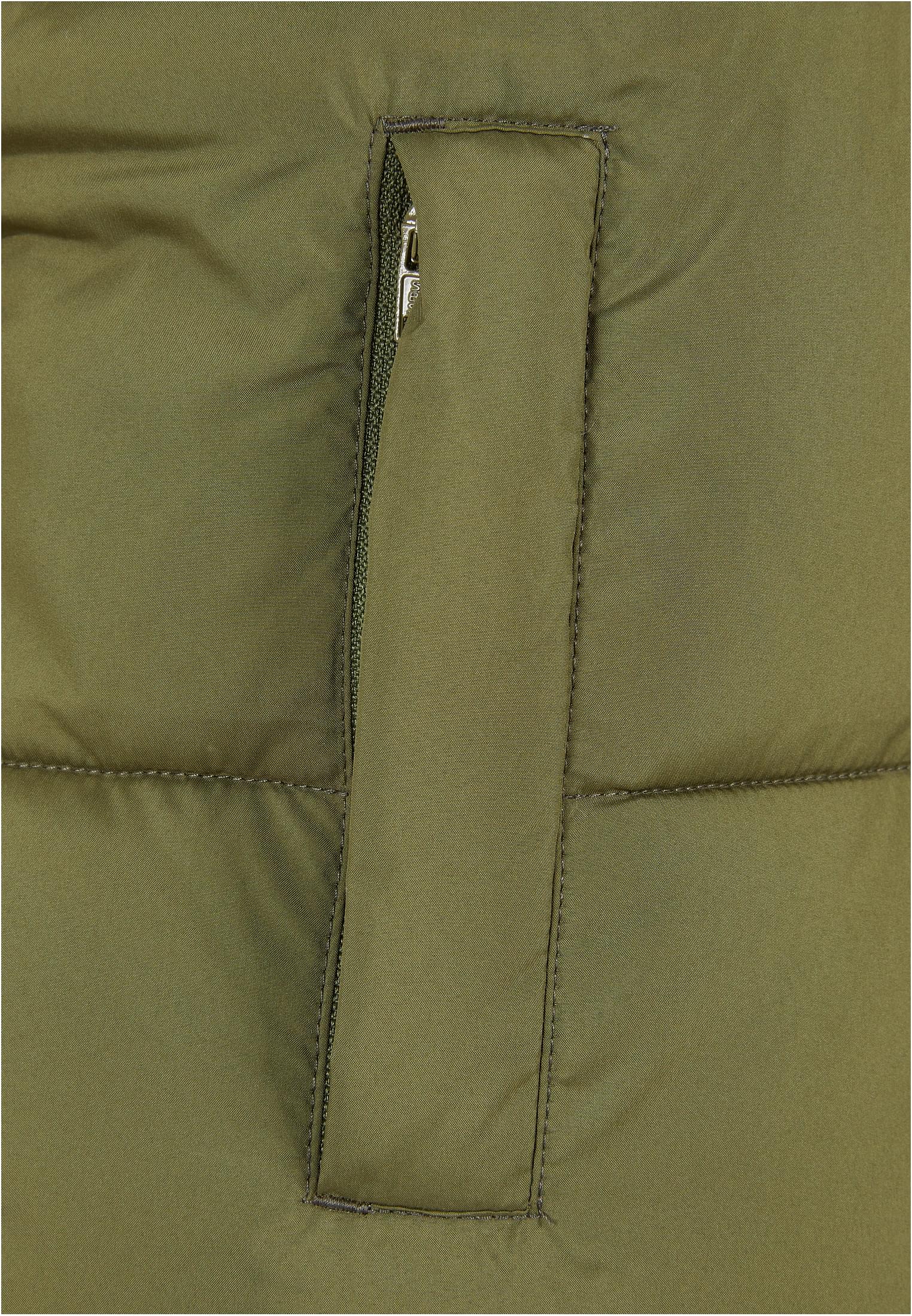 Ladies Waisted Puffer Vest | olive