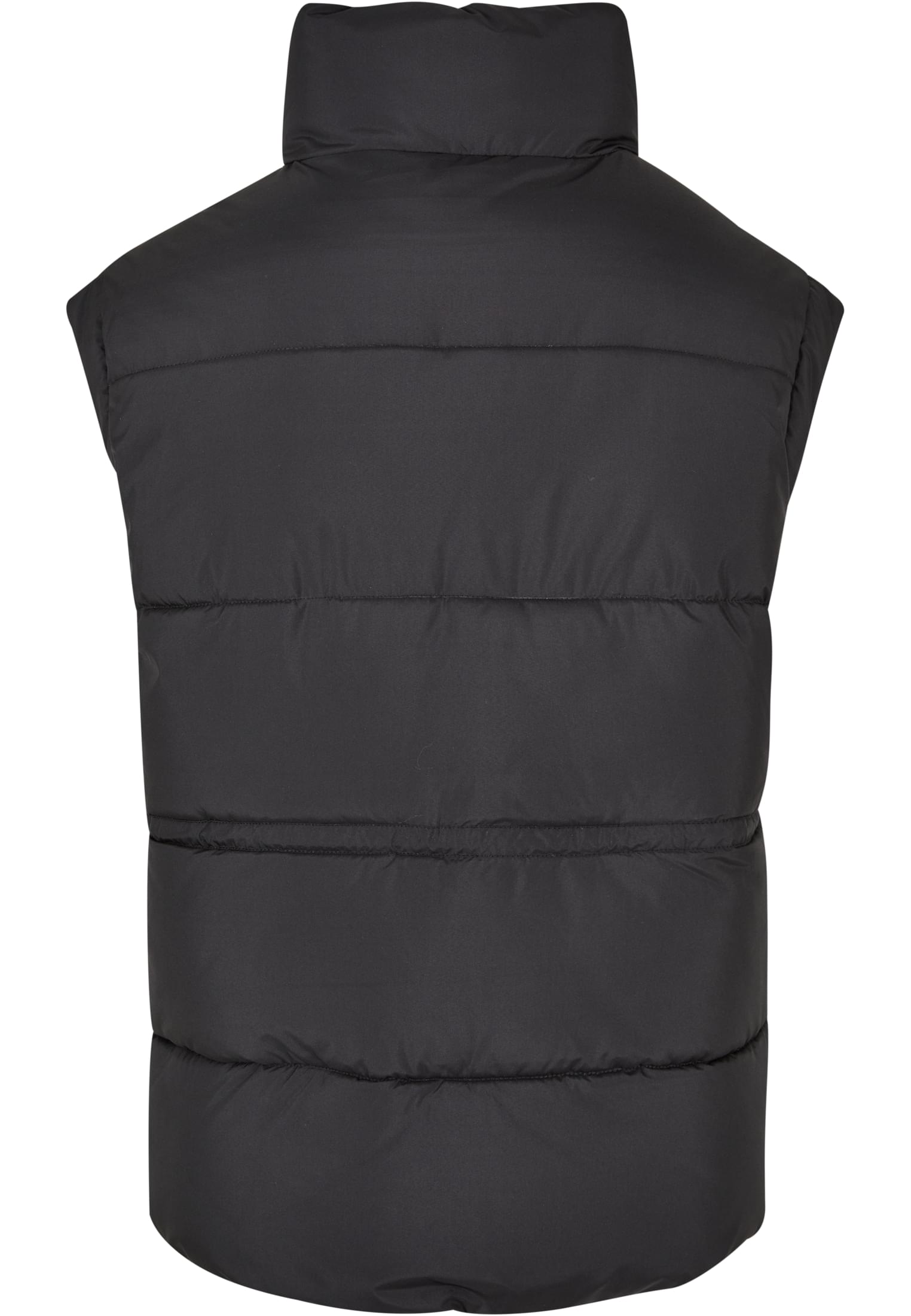 Ladies Waisted Puffer Vest | black