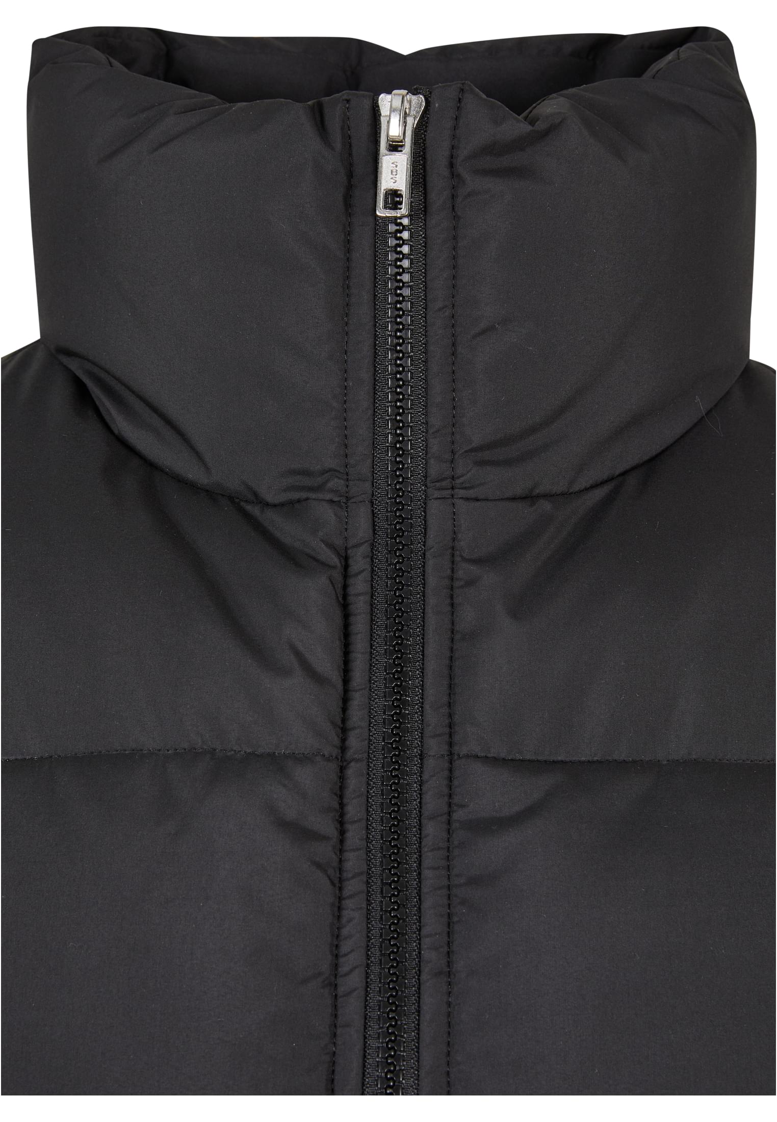 Ladies Waisted Puffer Vest | black