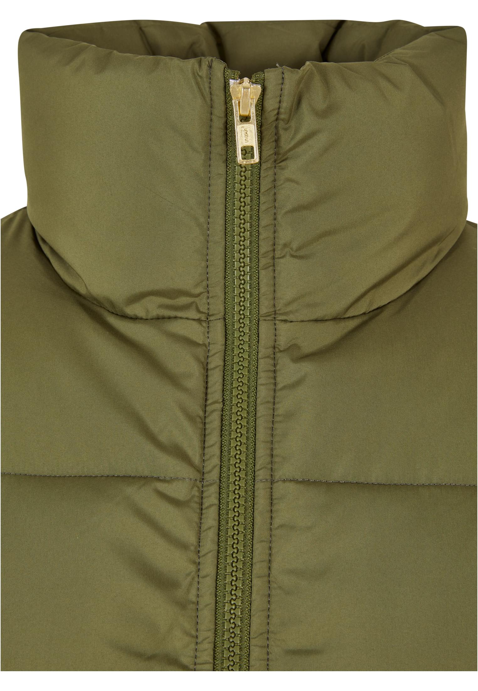 Ladies Waisted Puffer Vest | olive