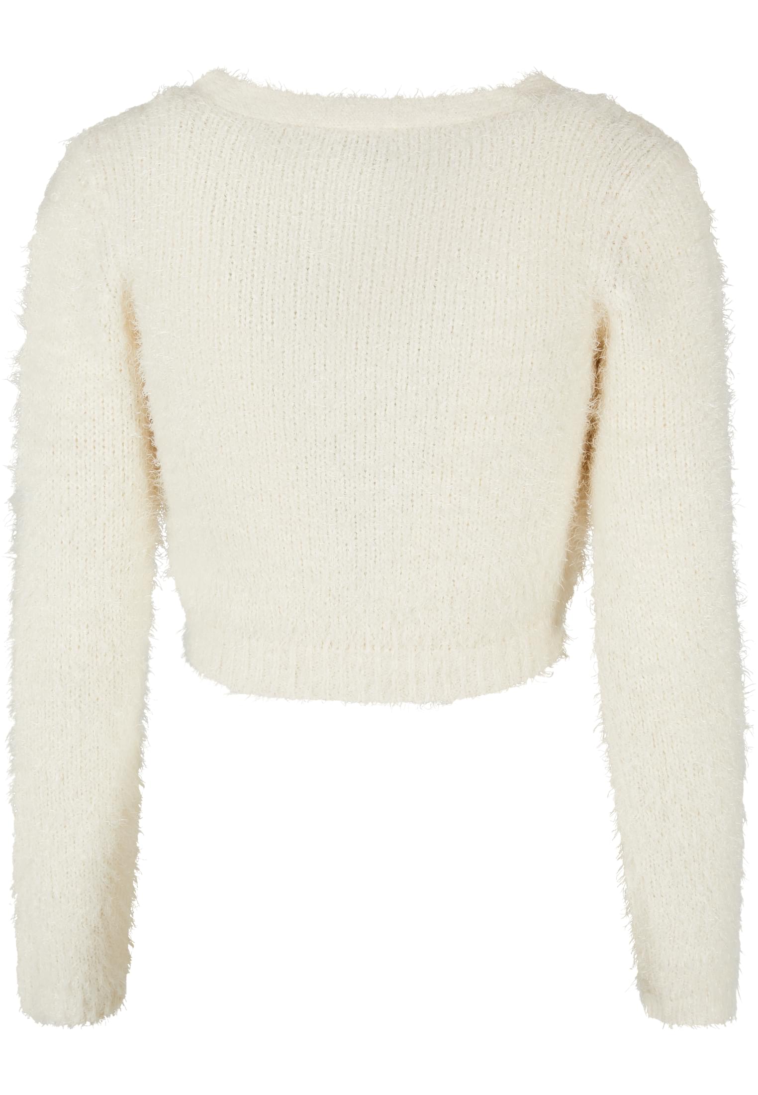 Ladies Cropped Feather Cardigan | whitesand