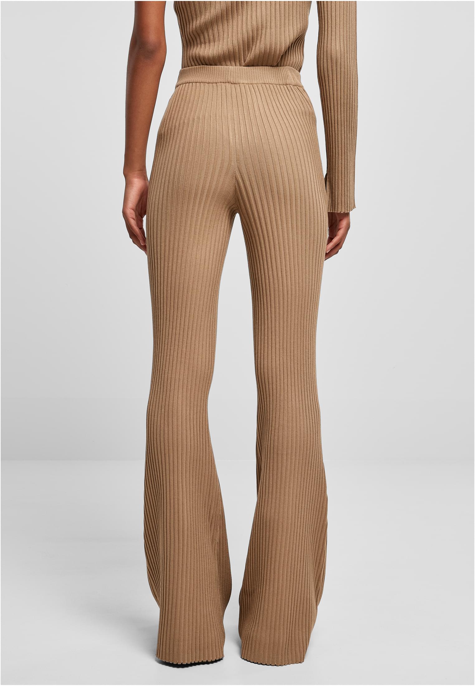 Ladies Flared Rib Knit Leggings | unionbeige