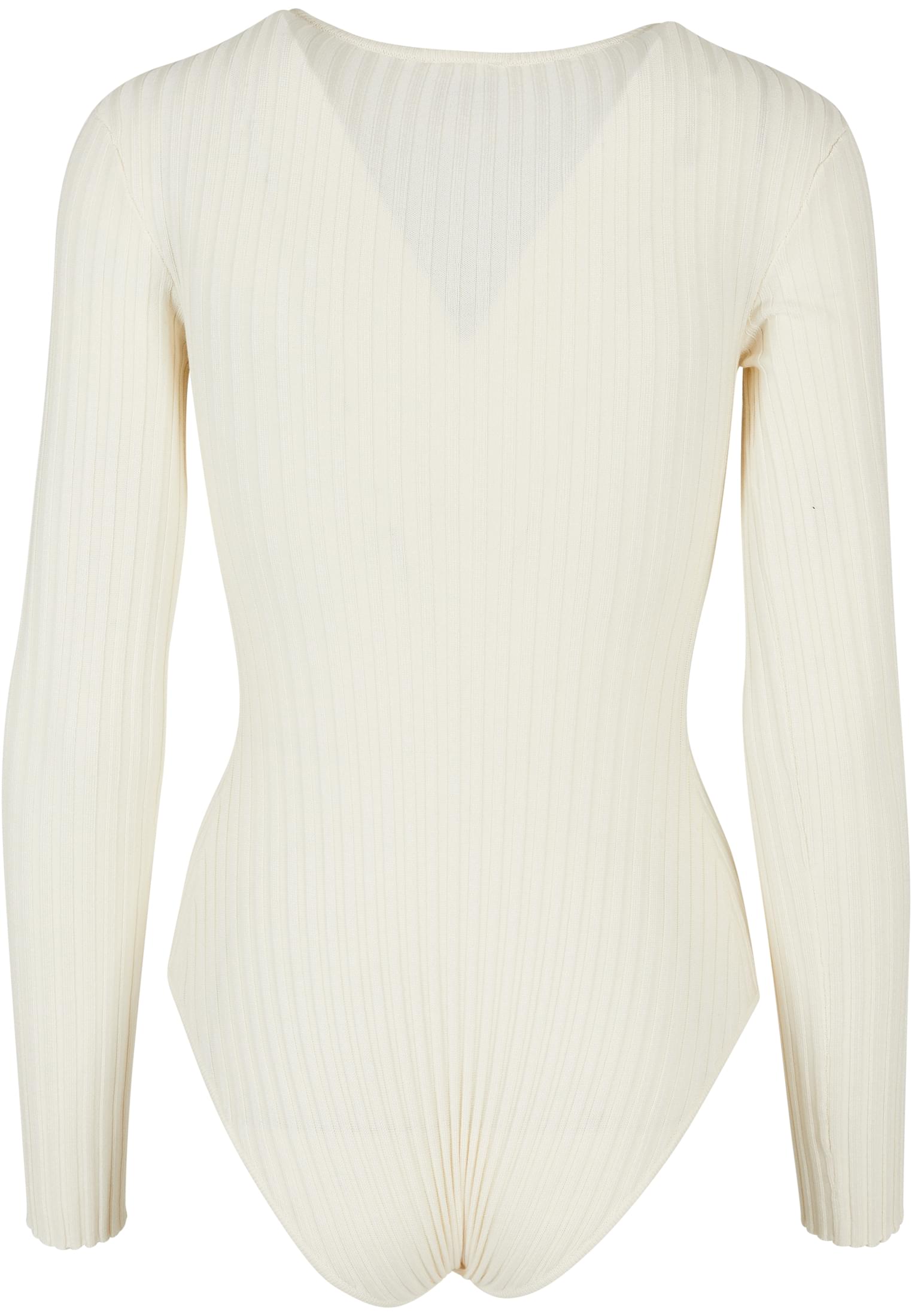 Ladies Rib Knit Longsleeve Body | whitesand