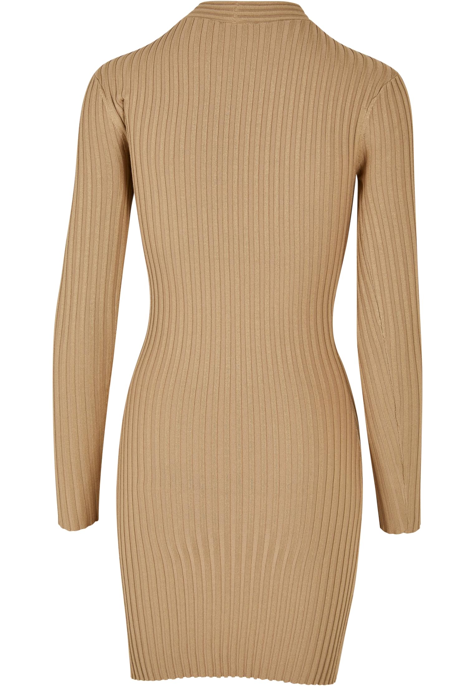 Ladies Crossed Rib Knit Dress | unionbeige