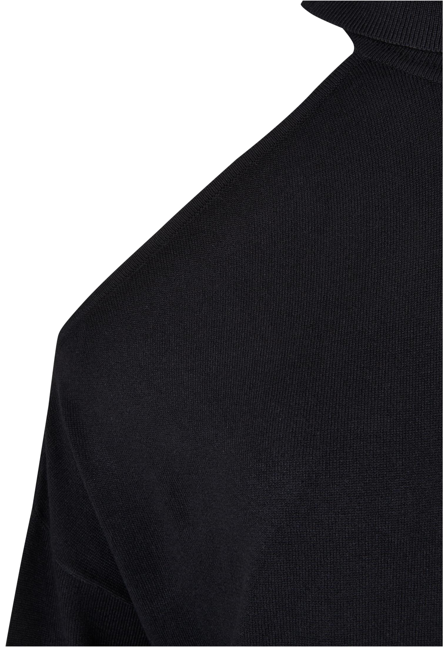 Ladies Cold Shoulder Turtelneck Sweater | black