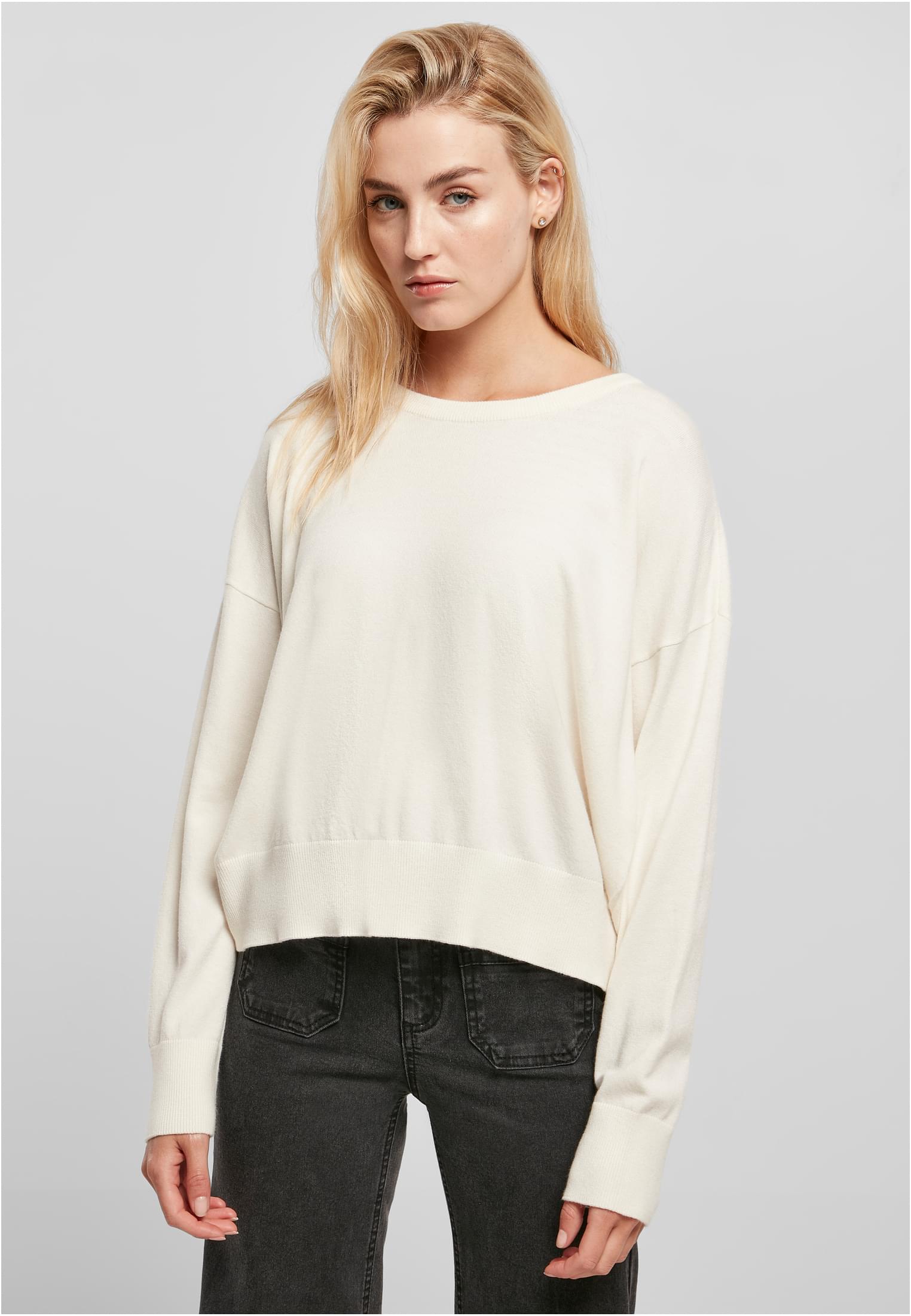 Ladies Eco Viscose Oversized Basic Sweater | whitesand