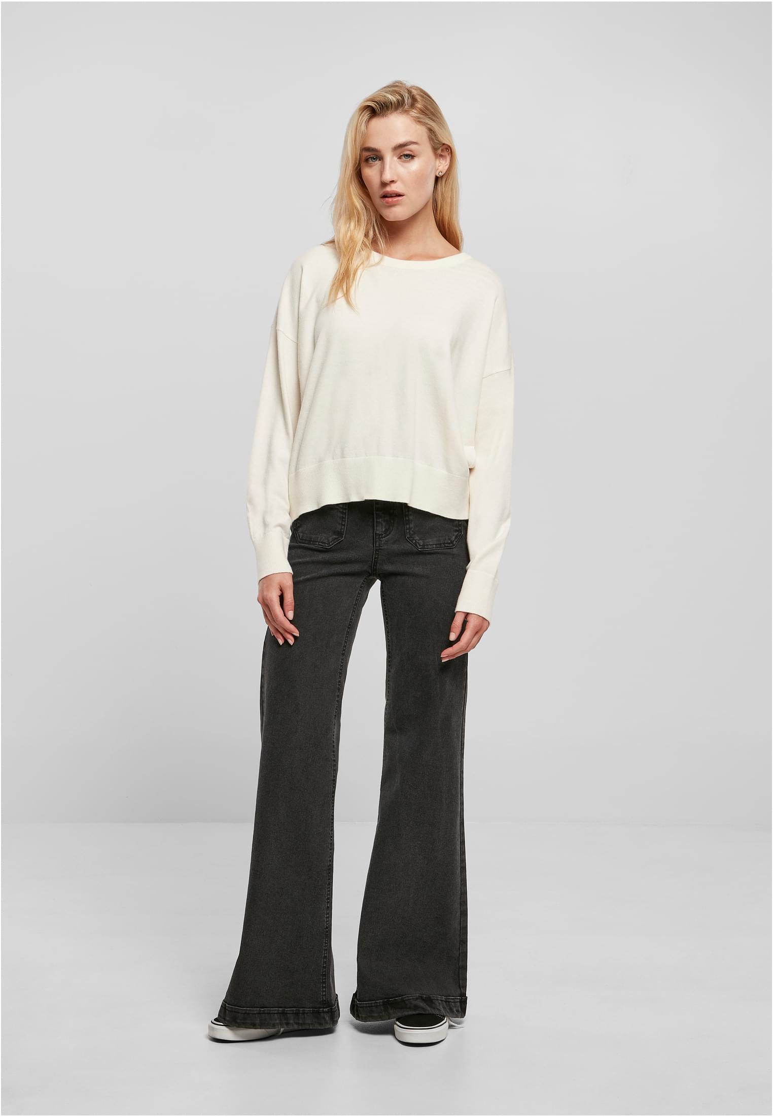 Ladies Eco Viscose Oversized Basic Sweater | whitesand