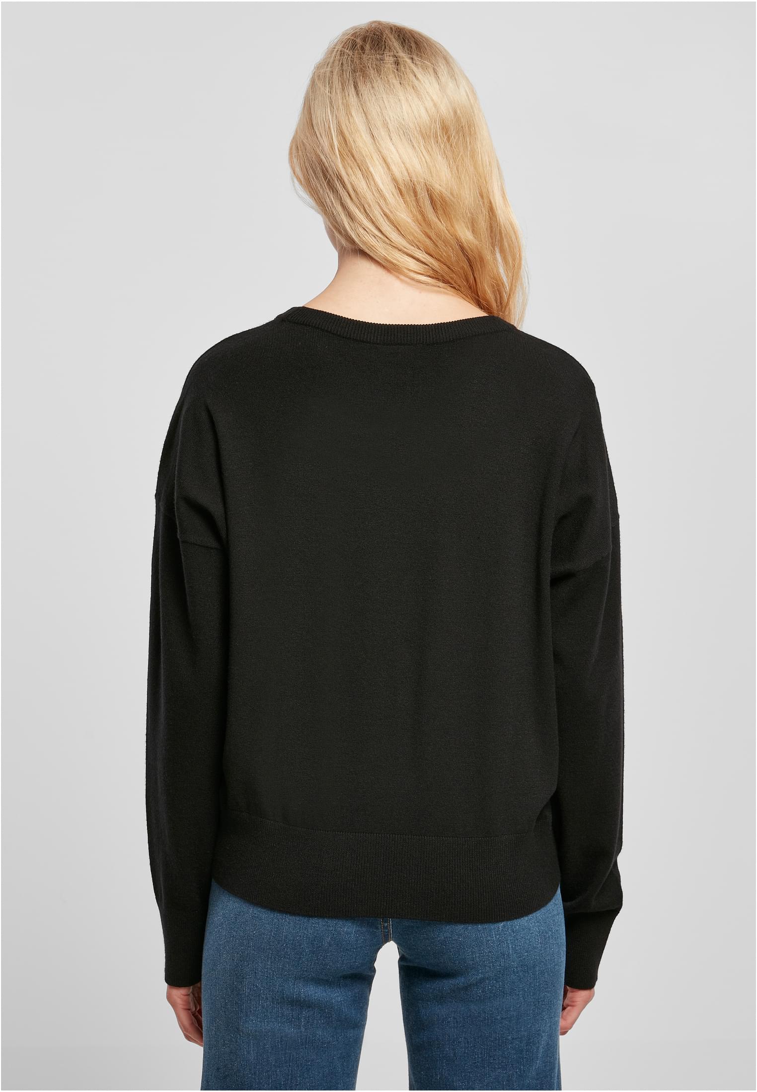 Ladies Eco Viscose Oversized Basic Sweater | black