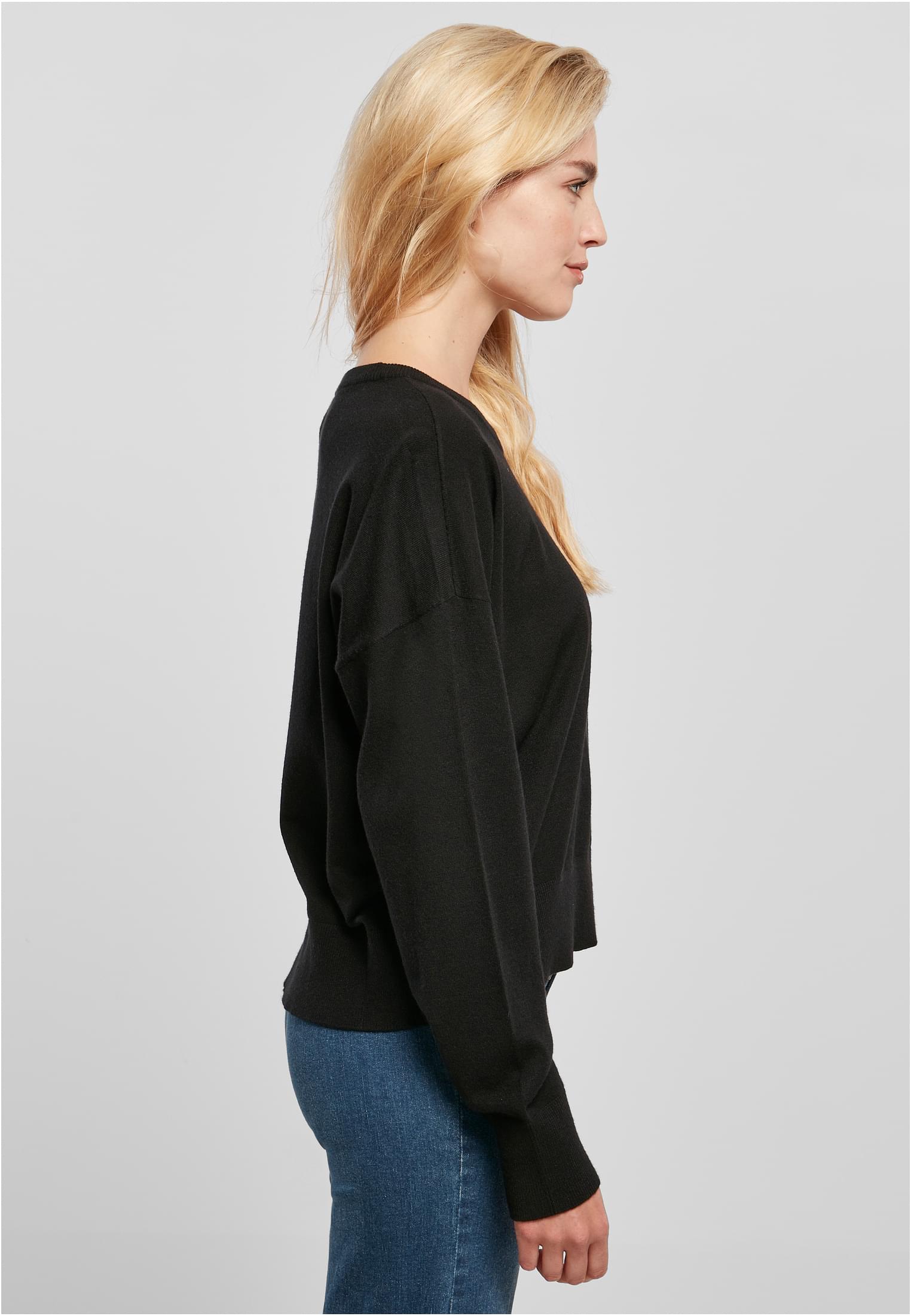 Ladies Eco Viscose Oversized Basic Sweater | black