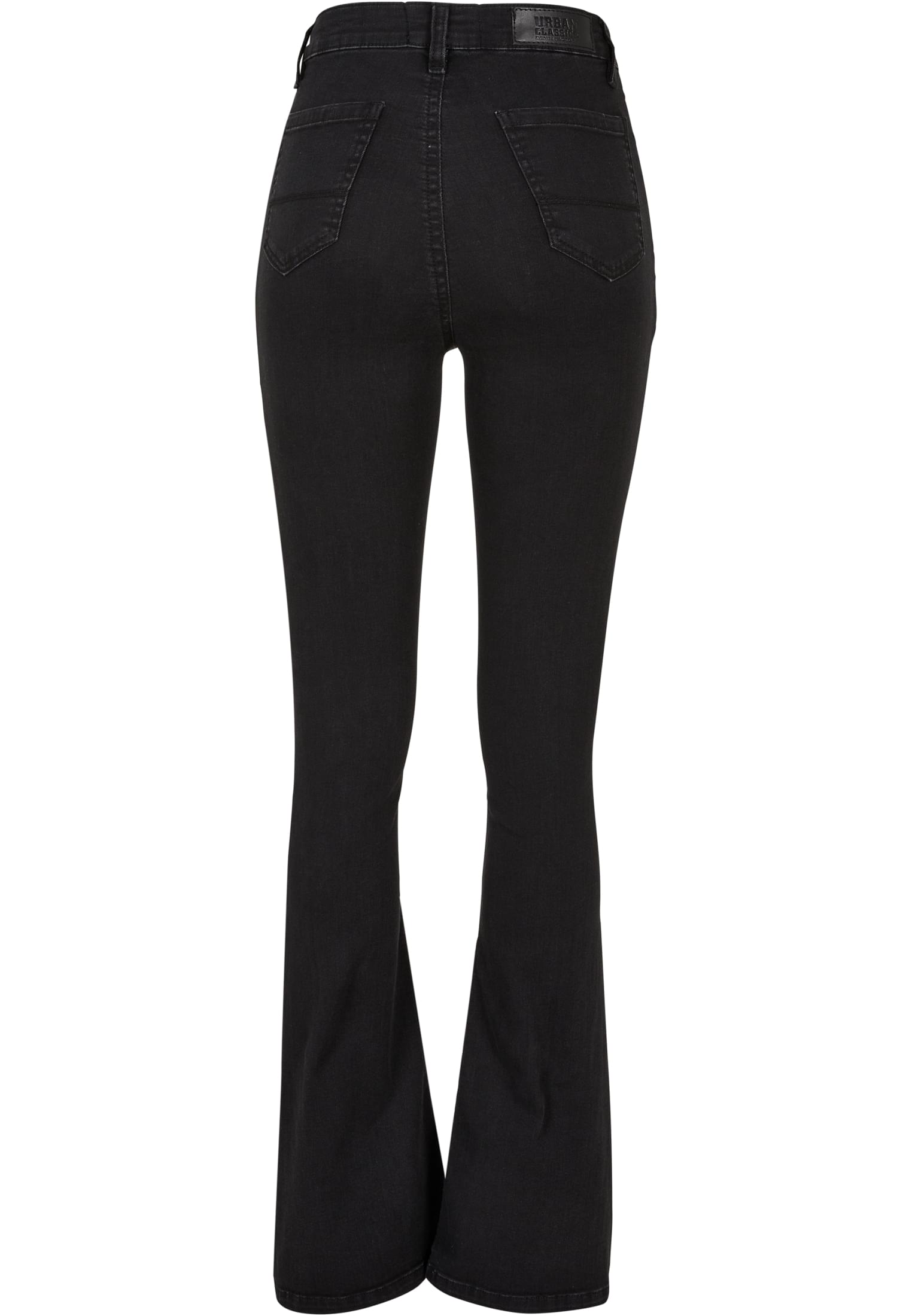 Ladies Super Stretch Bootcut Denim Pants | black stone washed