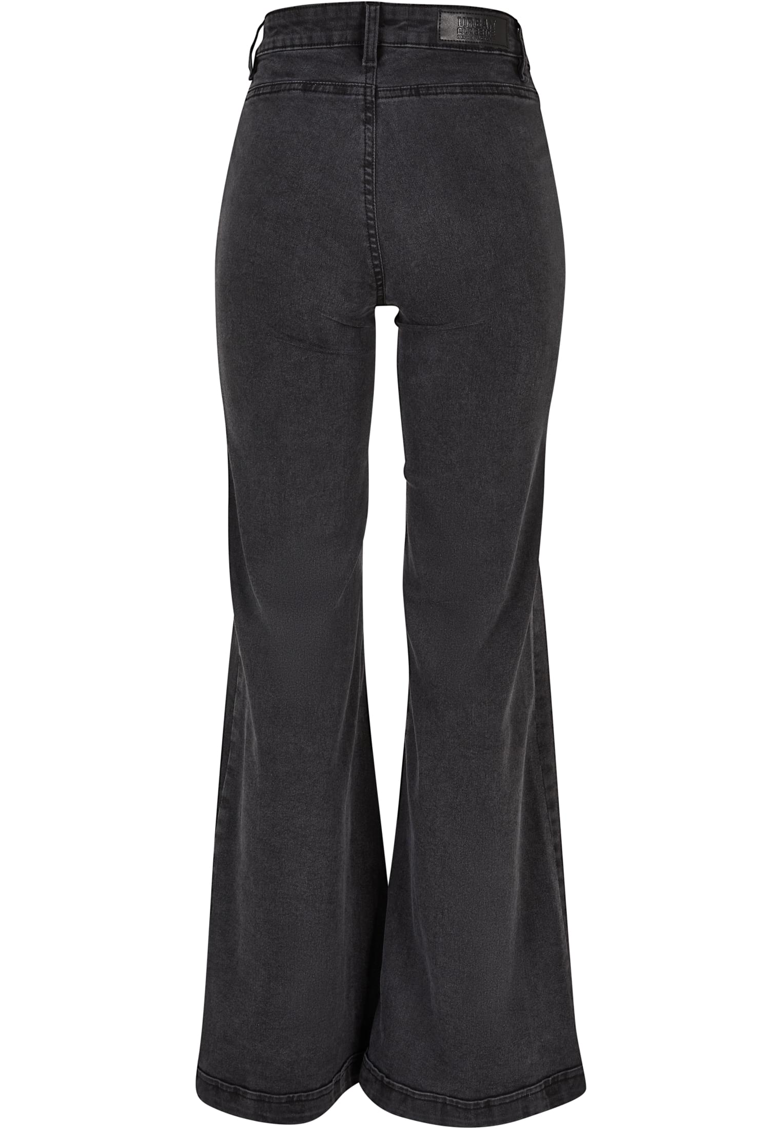 Ladies Vintage Flared Denim Pants | black washed