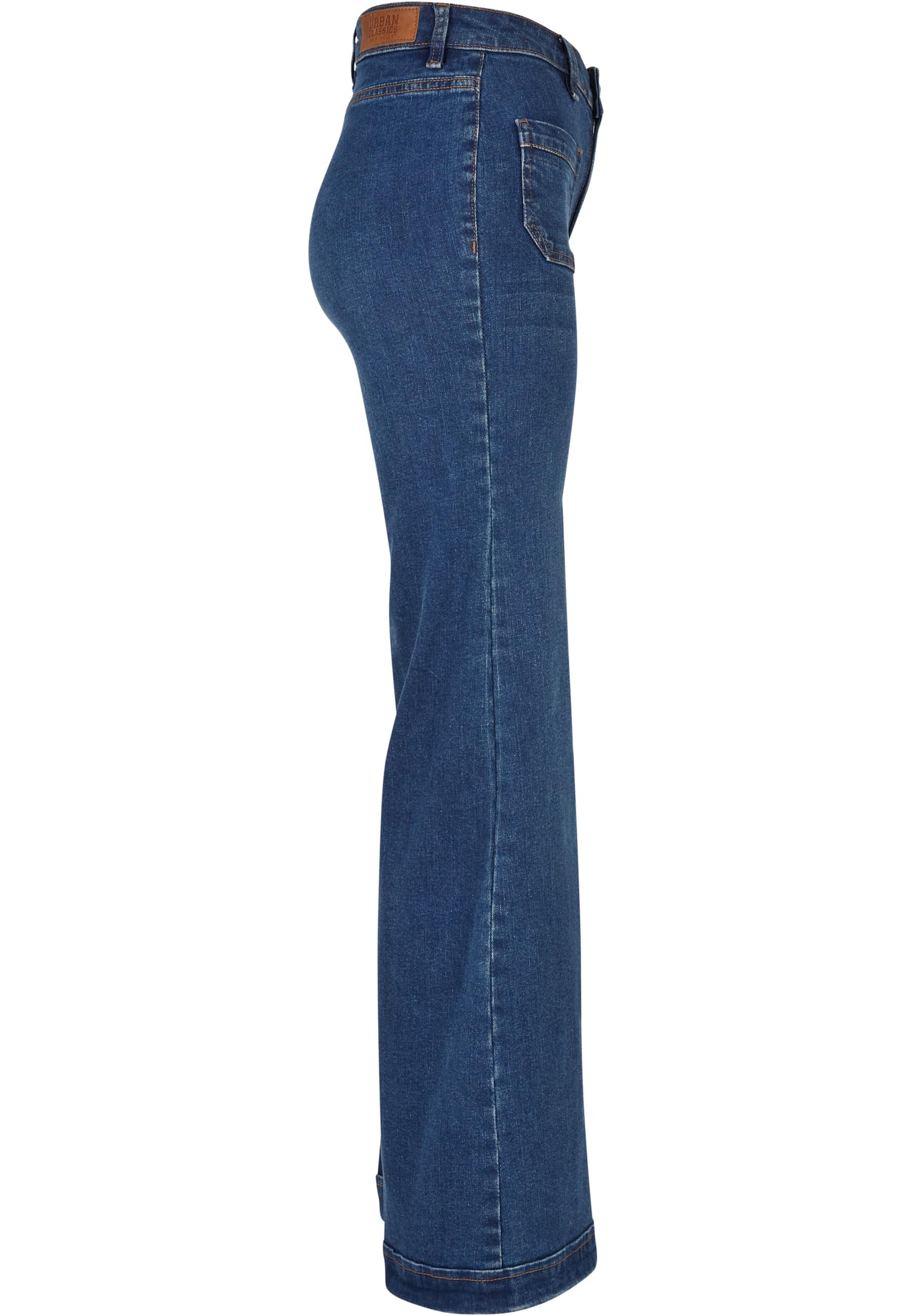 Ladies Vintage Flared Denim Pants | deepblue washed