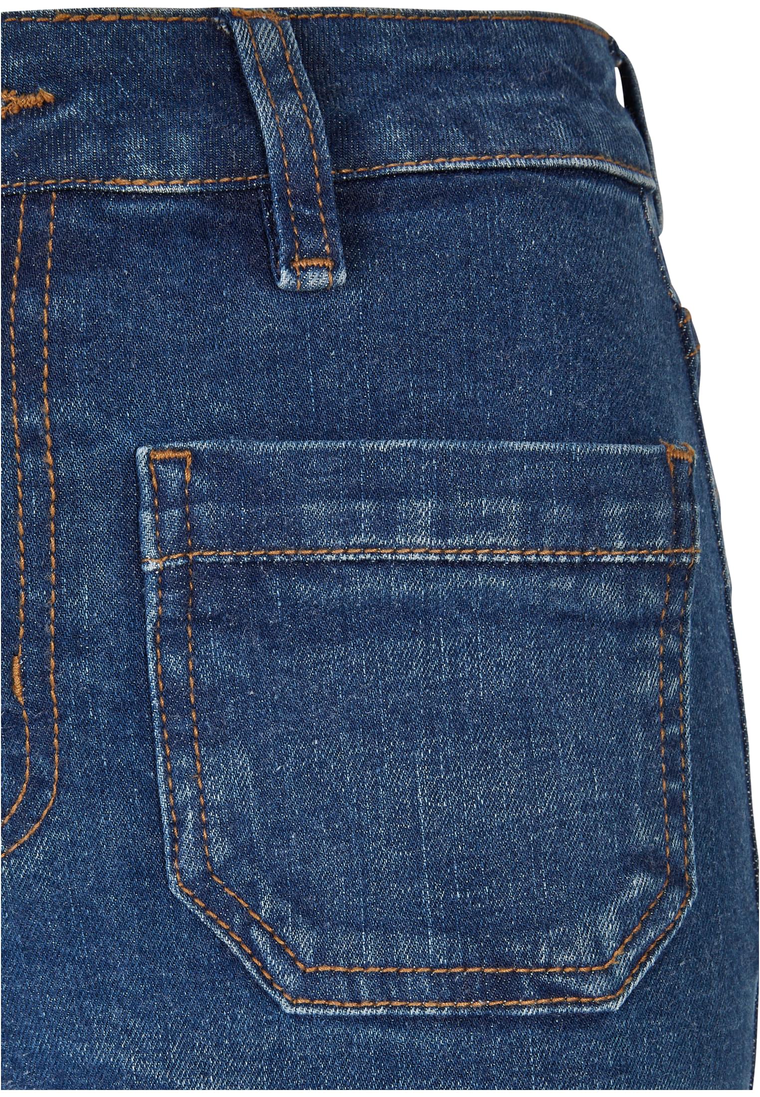 Ladies Vintage Flared Denim Pants | deepblue washed