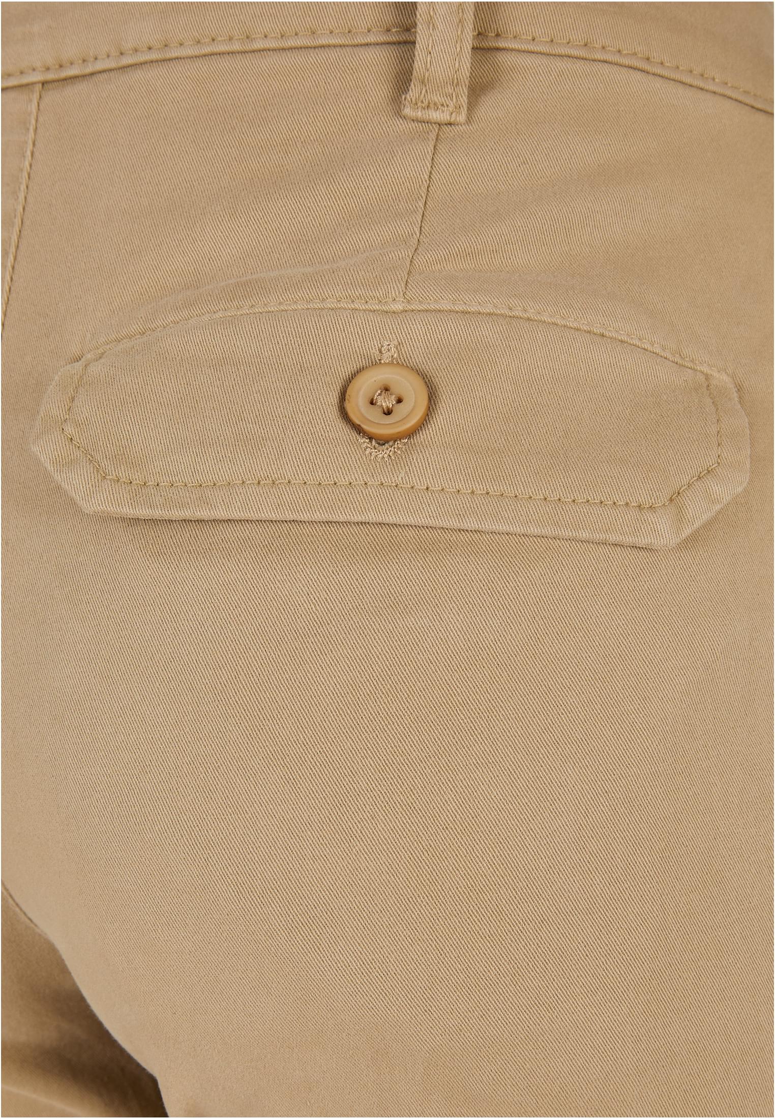 Ladies High Waist Wide Leg Chino Pants | unionbeige