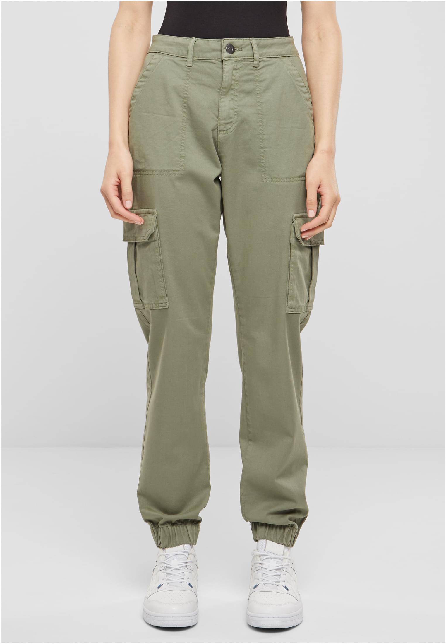 Ladies Cotton Twill Utility Pants | palegreen