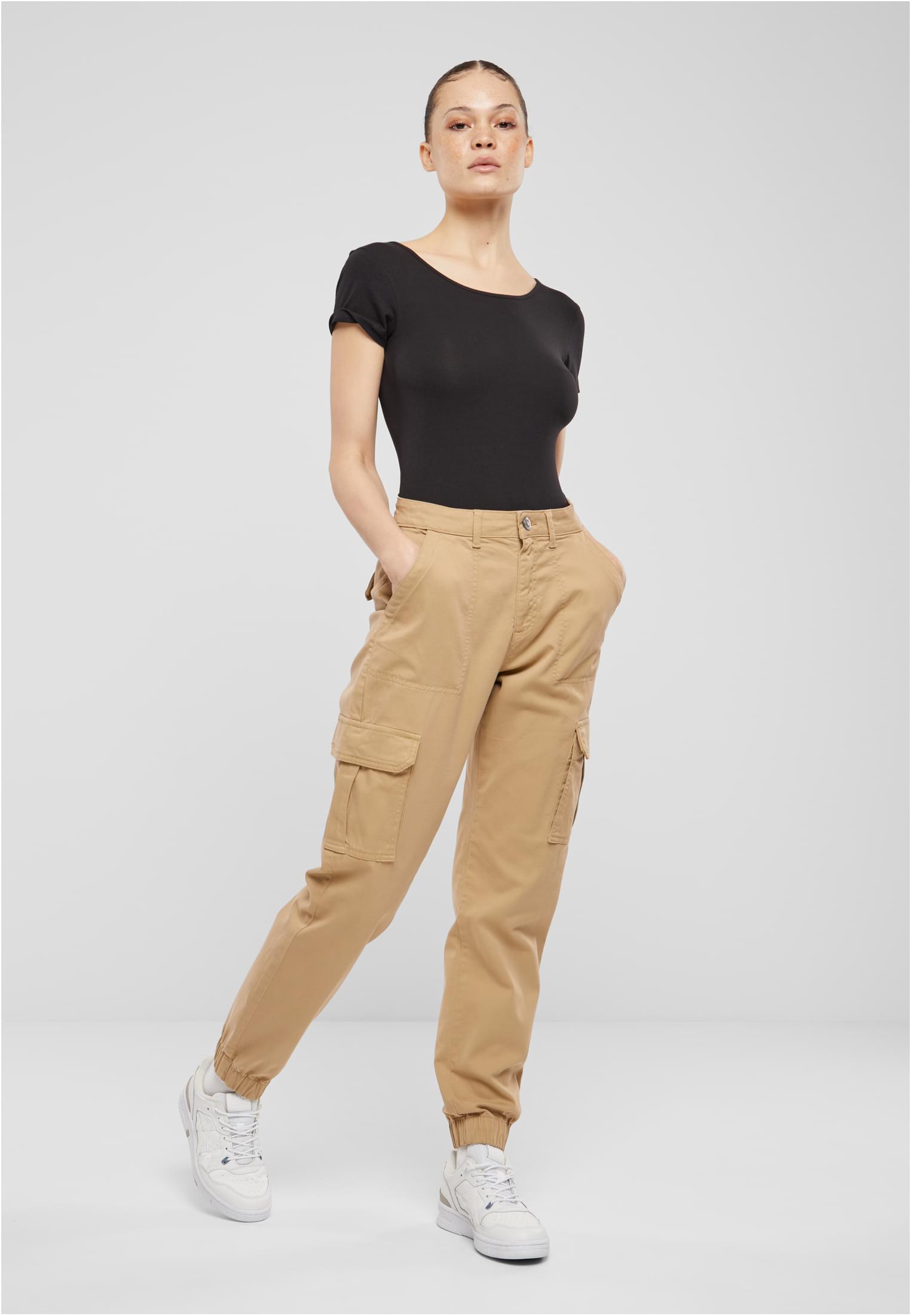 Ladies Cotton Twill Utility Pants | unionbeige