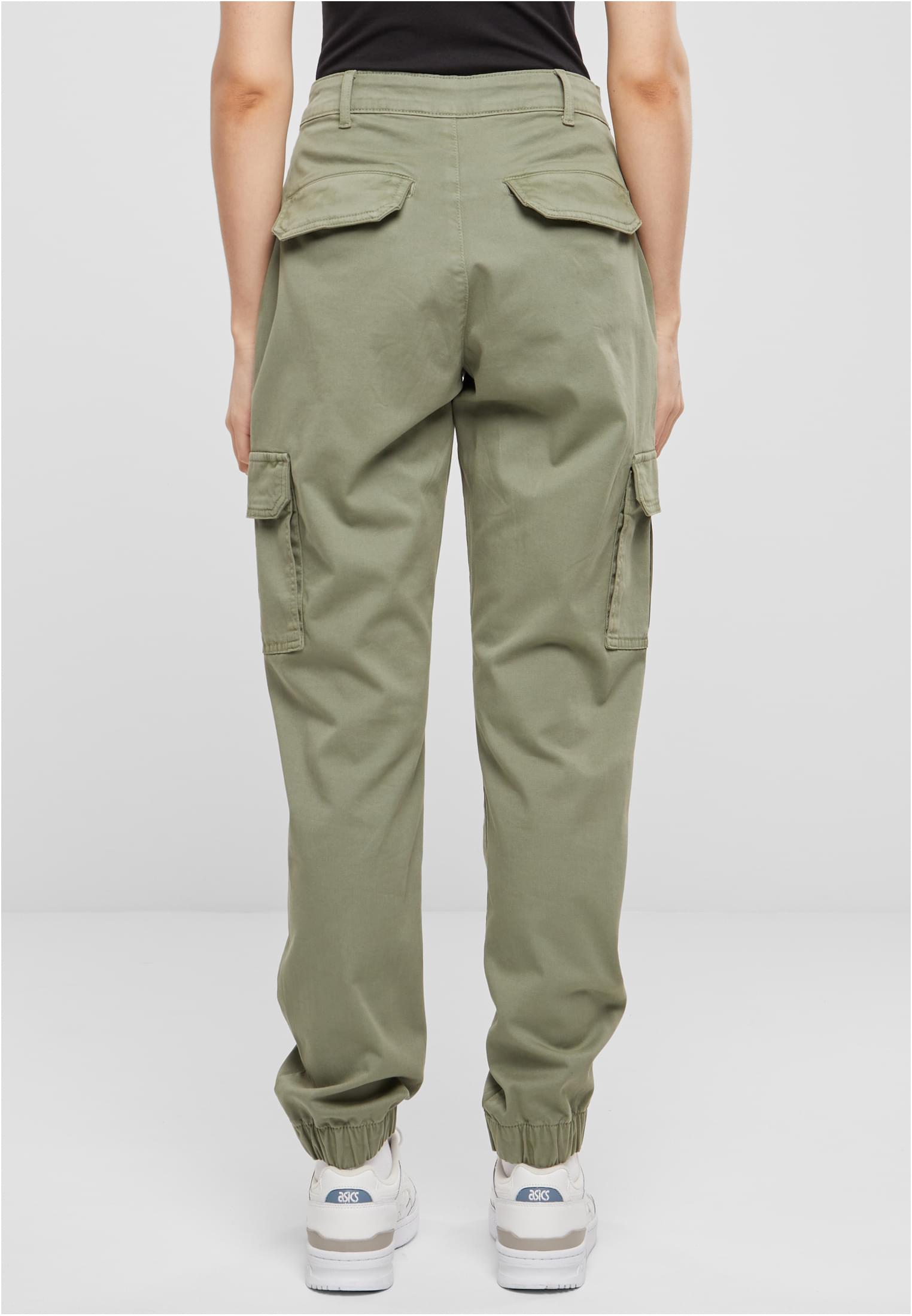 Ladies Cotton Twill Utility Pants | palegreen