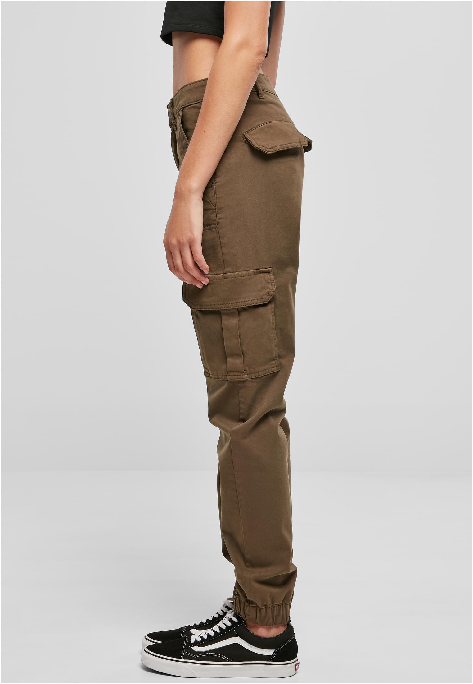 Ladies Cotton Twill Utility Pants | olive