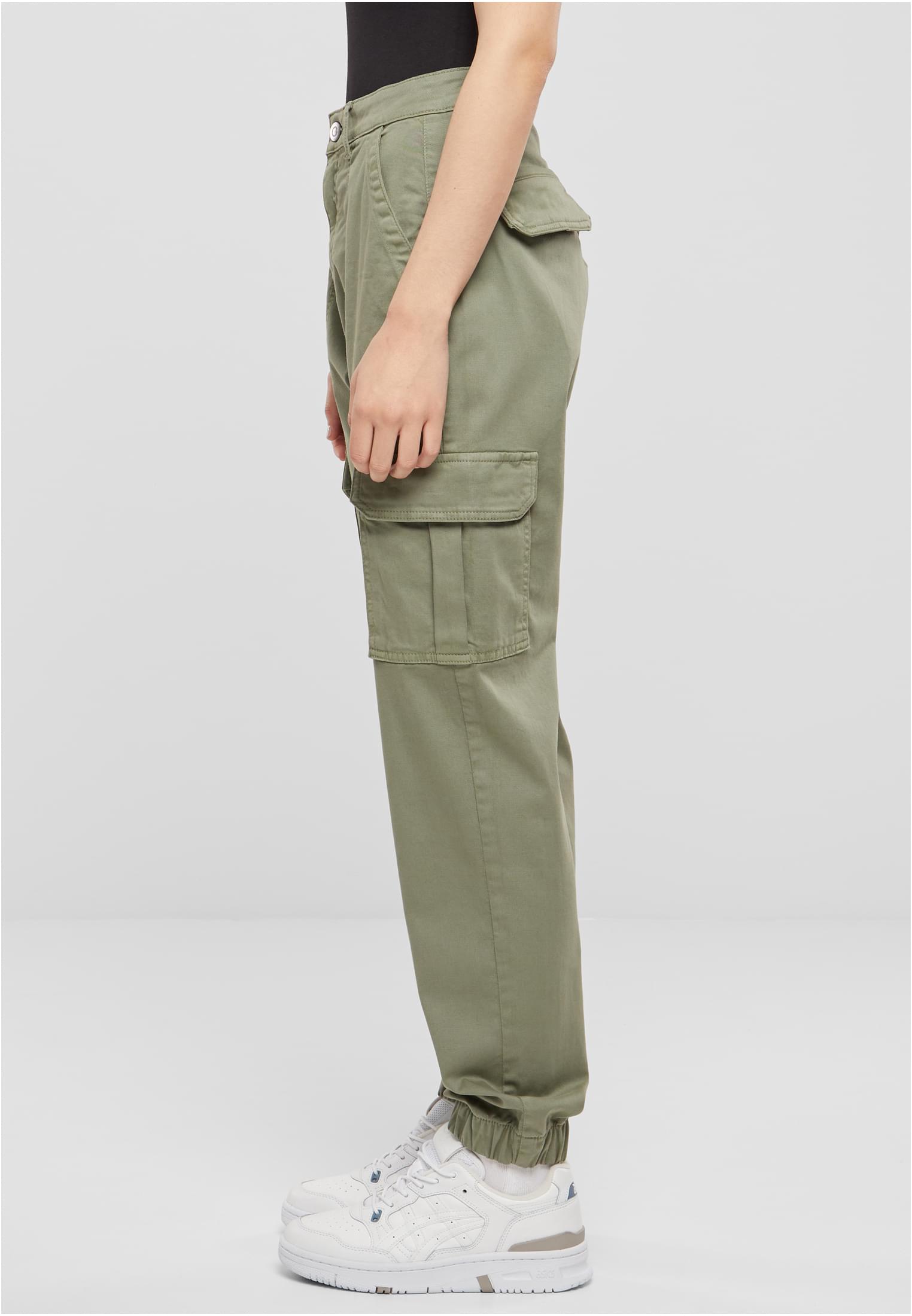 Ladies Cotton Twill Utility Pants | palegreen