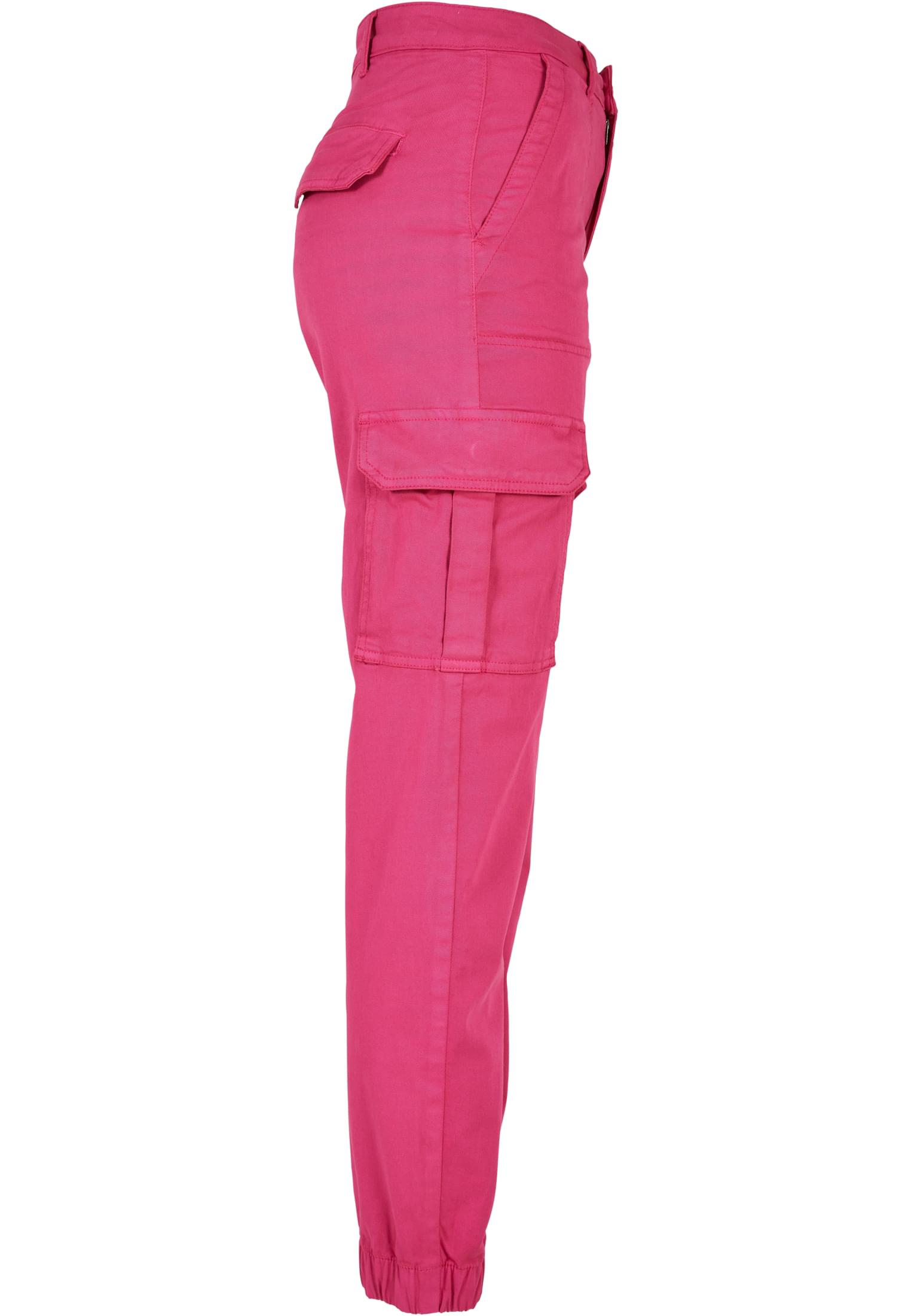 Ladies Cotton Twill Utility Pants | hibiskus pink