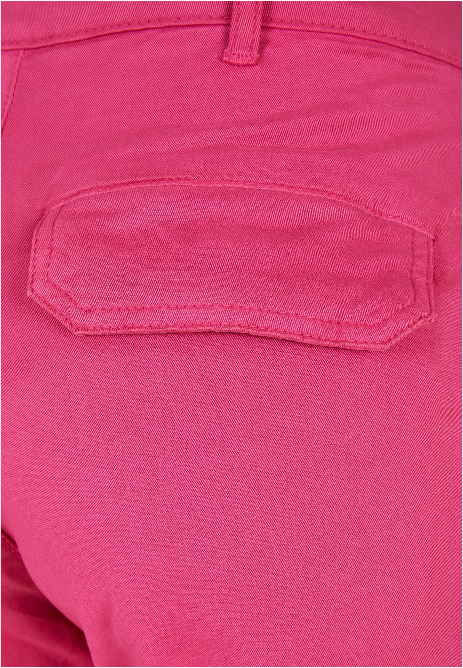 Ladies Cotton Twill Utility Pants | hibiskus pink