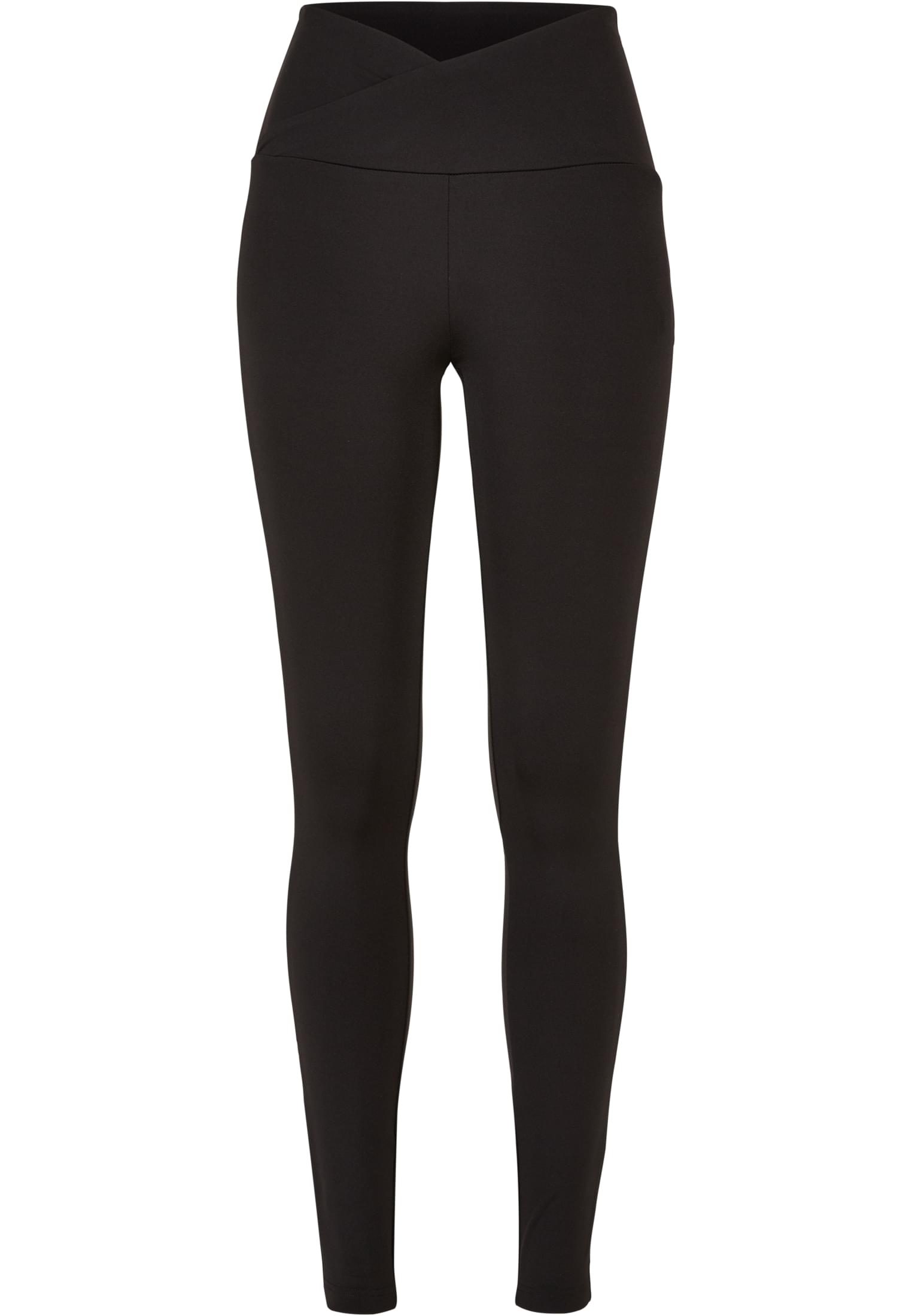 Ladies Recycled V Waist Leggings | black