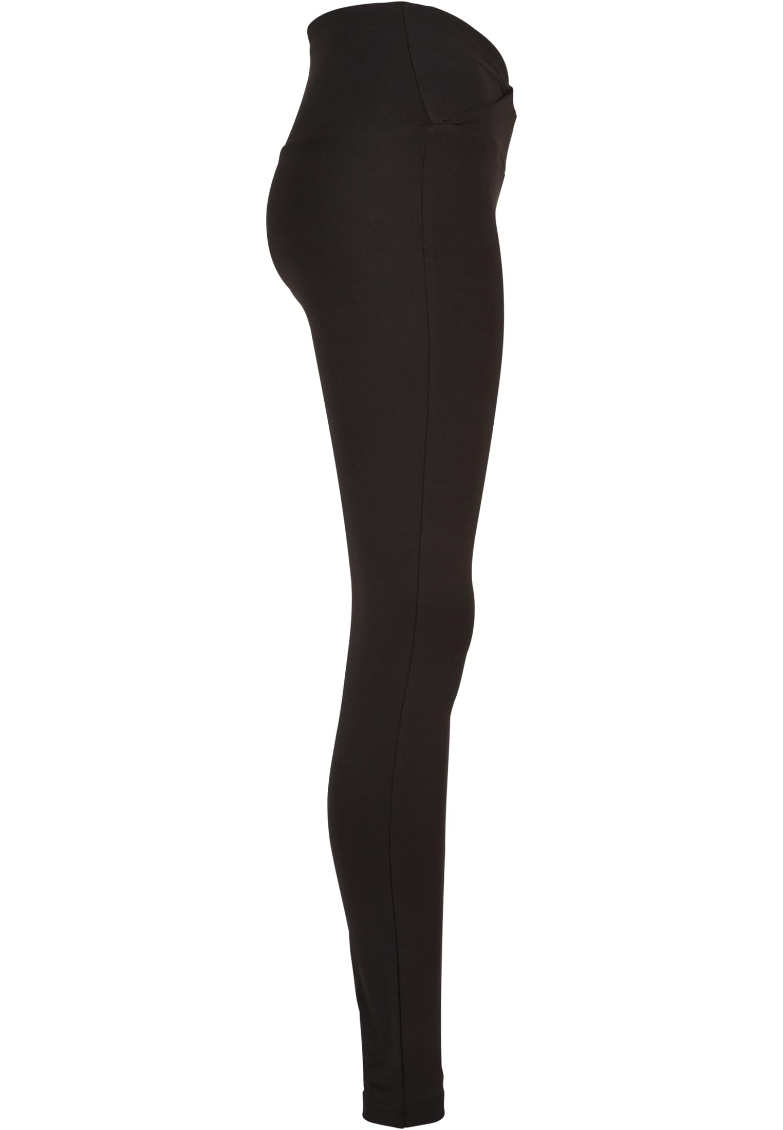 Ladies Recycled V Waist Leggings | black