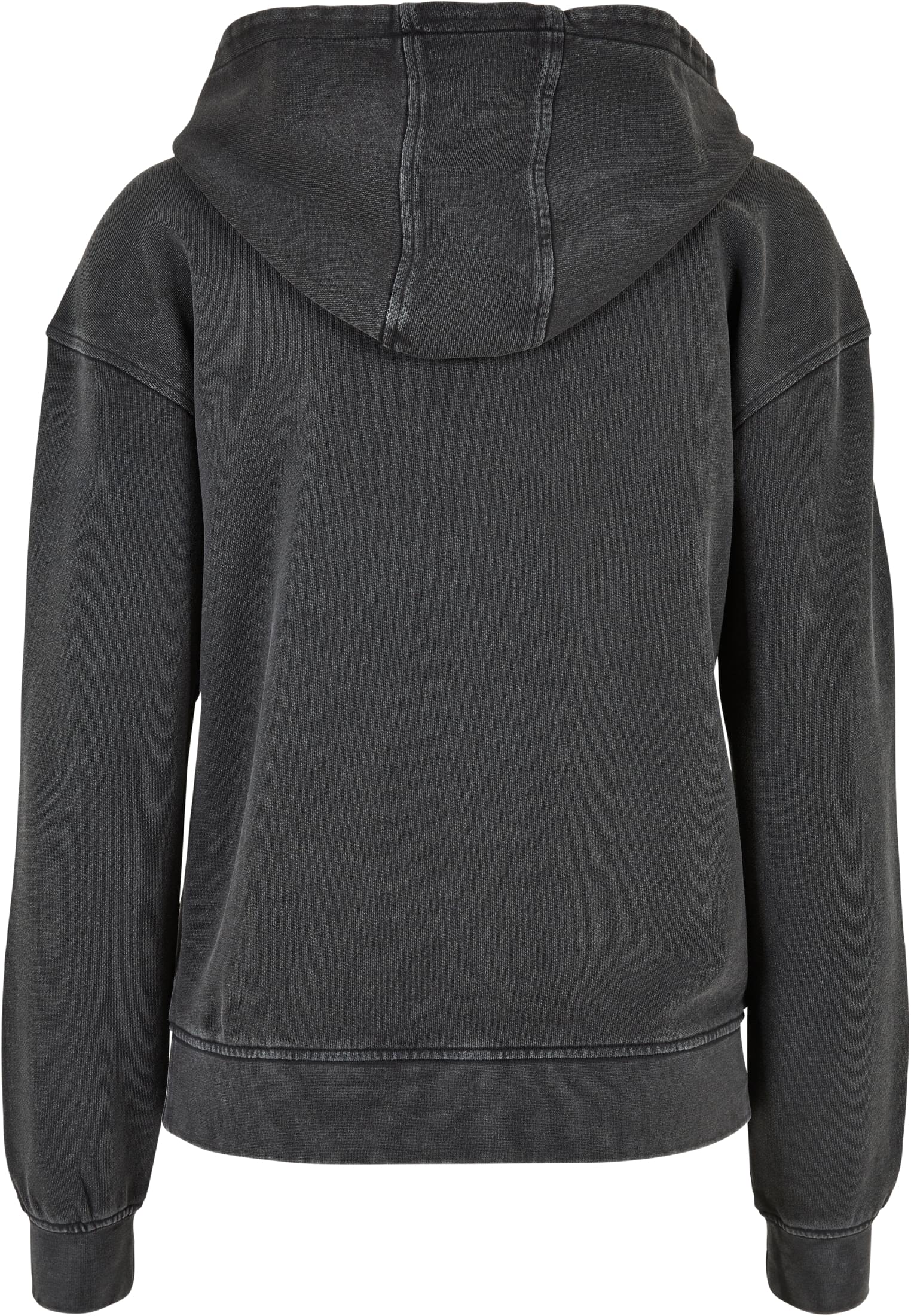 Ladies Small Embroidery Terry Hoody | black