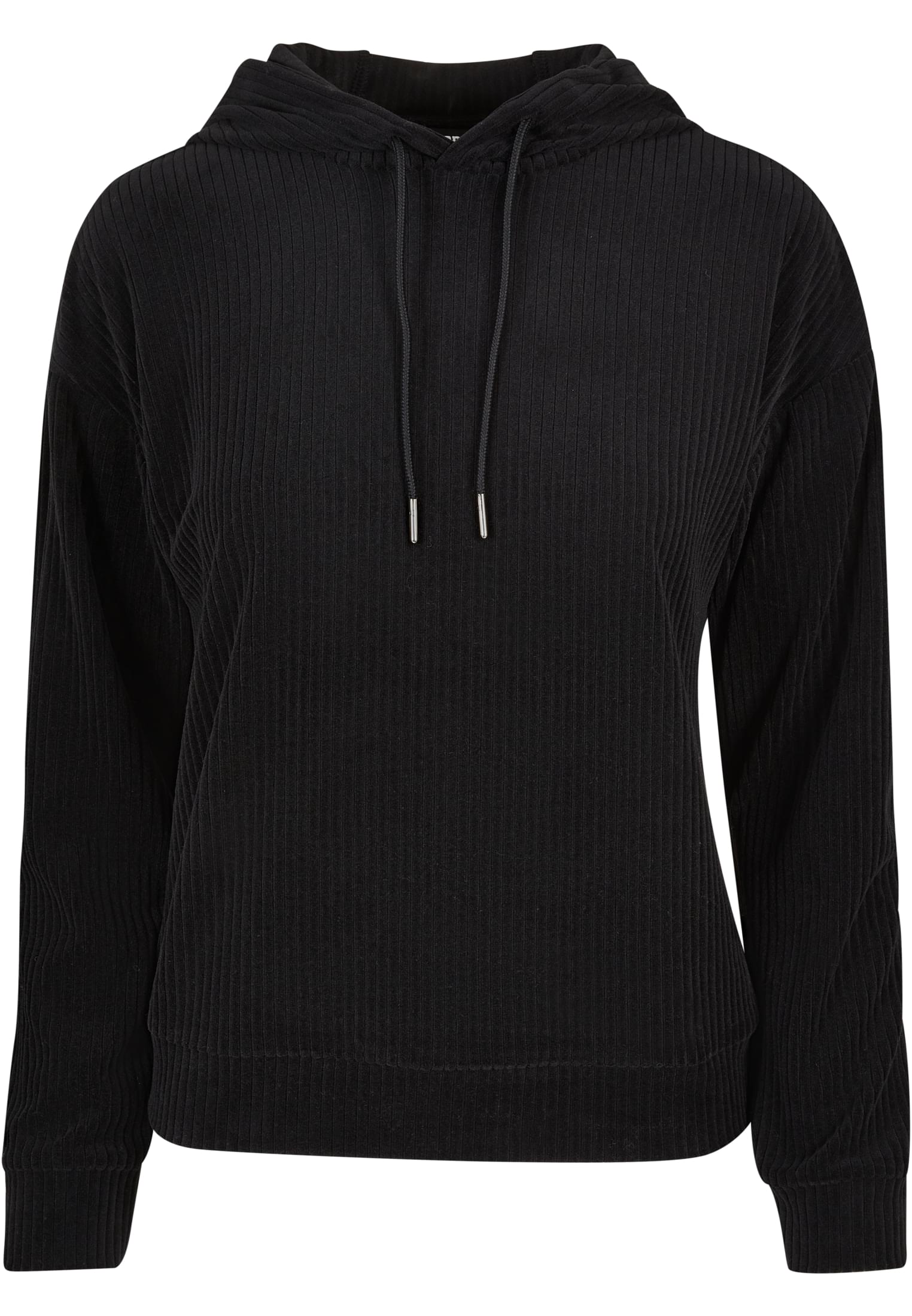 Ladies Velvet Rib Hoody | black